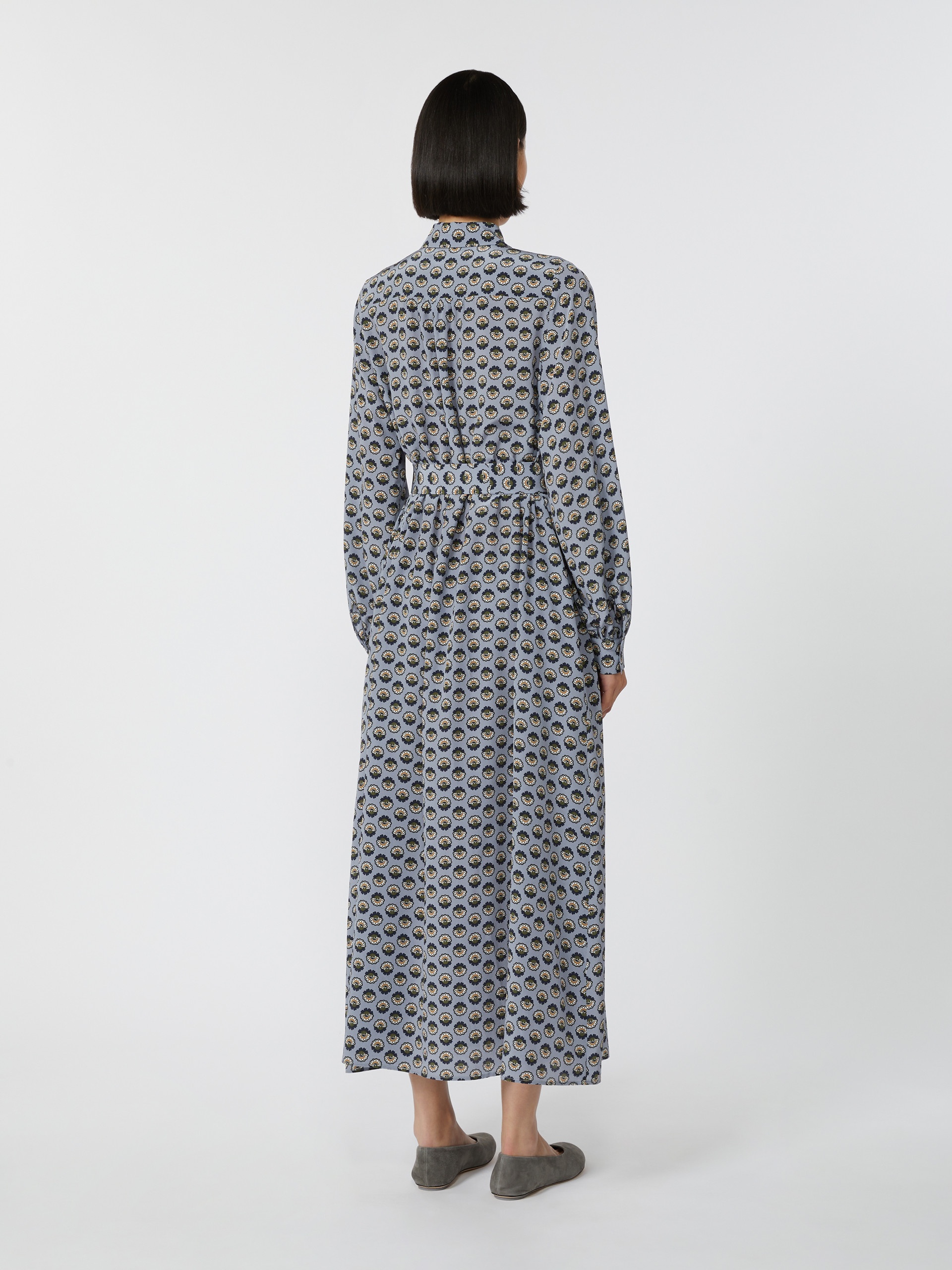 NARVEL Printed silk shirt dress - 4