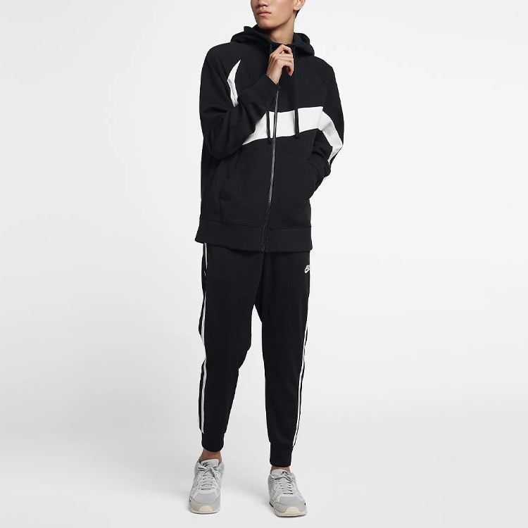 Nike Men's Coat Hooded Color Block Zipper Closure Sportswear AR3085-010 - 3