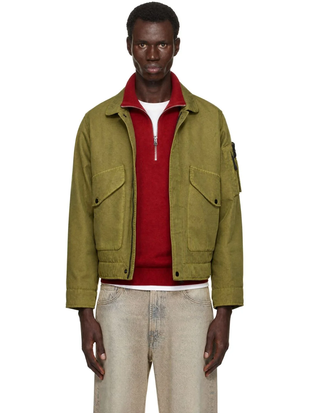 Green 4100035 Dense Oxford Nylon-TC Jacket - 1