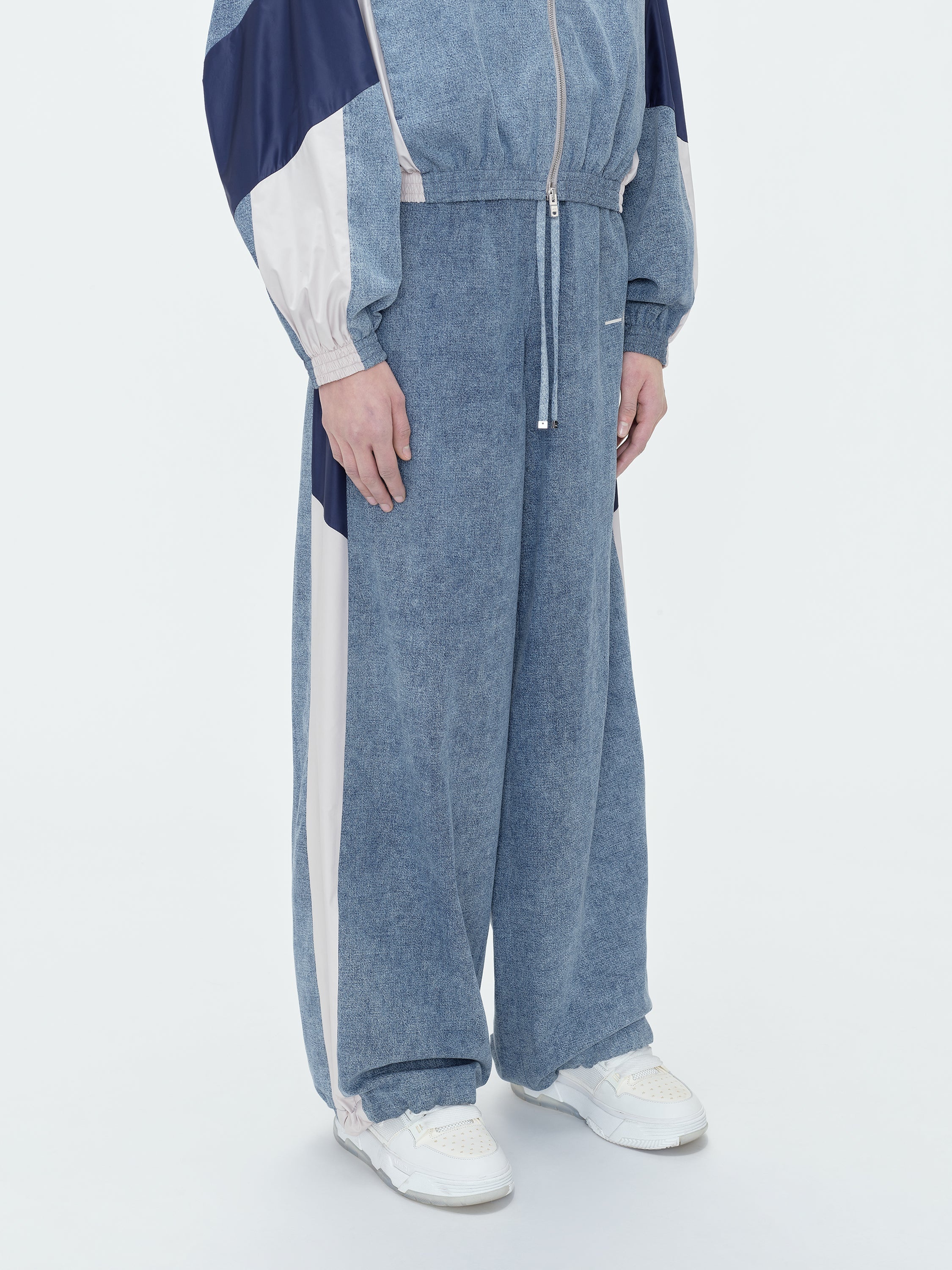 M.A. CHAMBRAY TRACK PANTS - 4