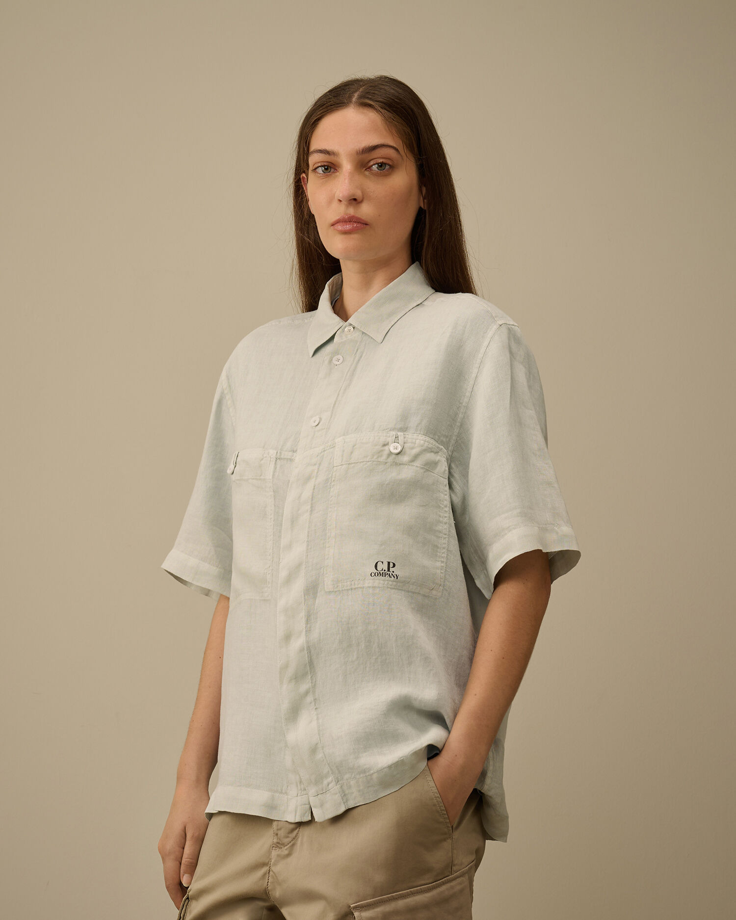 Linen Boxy Short Sleeve Shirt - 3