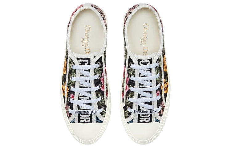 (WMNS) DIOR Walk'n'DIOR Sneaker Black Multicolor Cotton KCK211FWY_S900 - 4