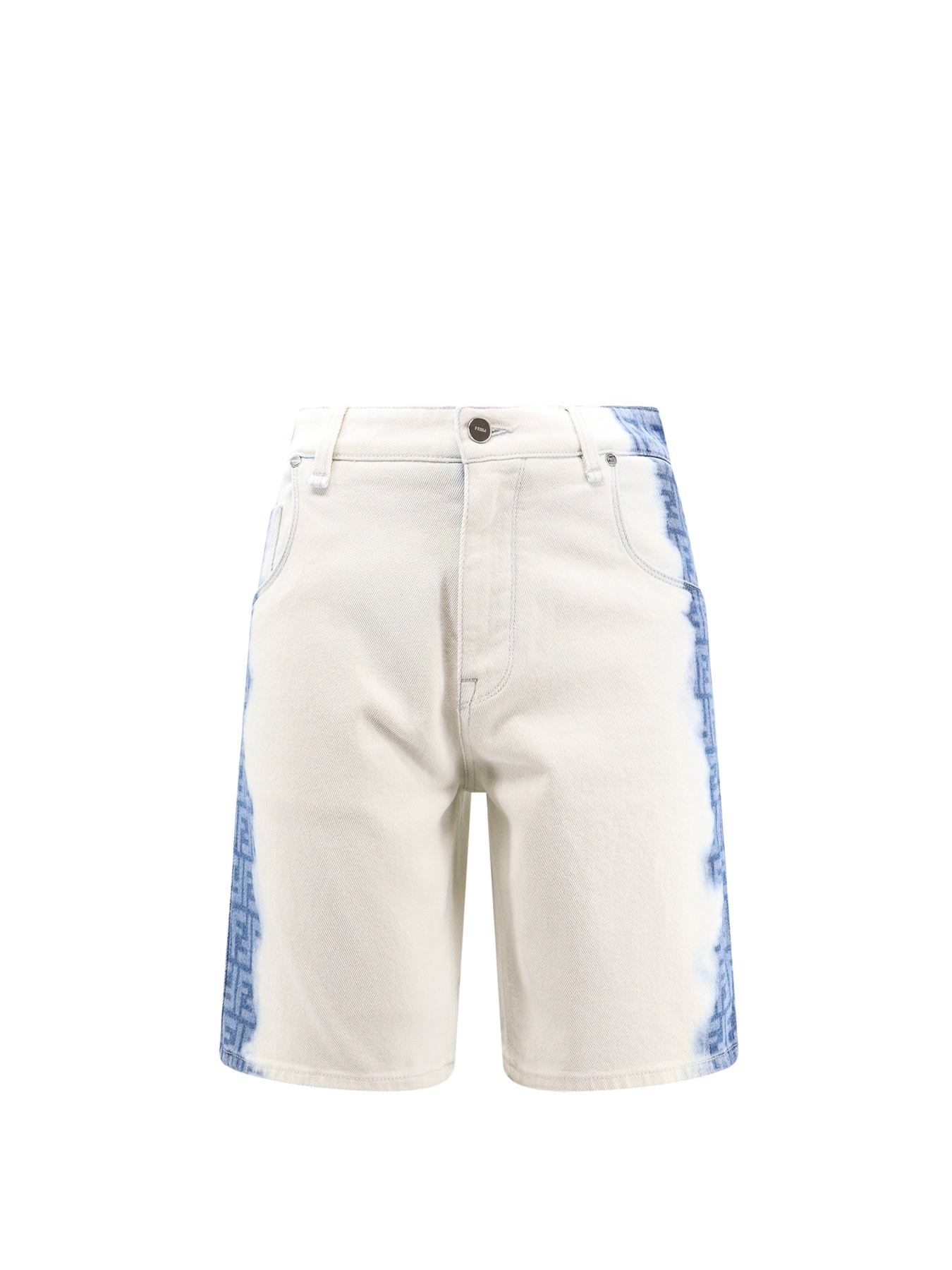 Bleach Shaded Denim Bermuda Shorts - 1