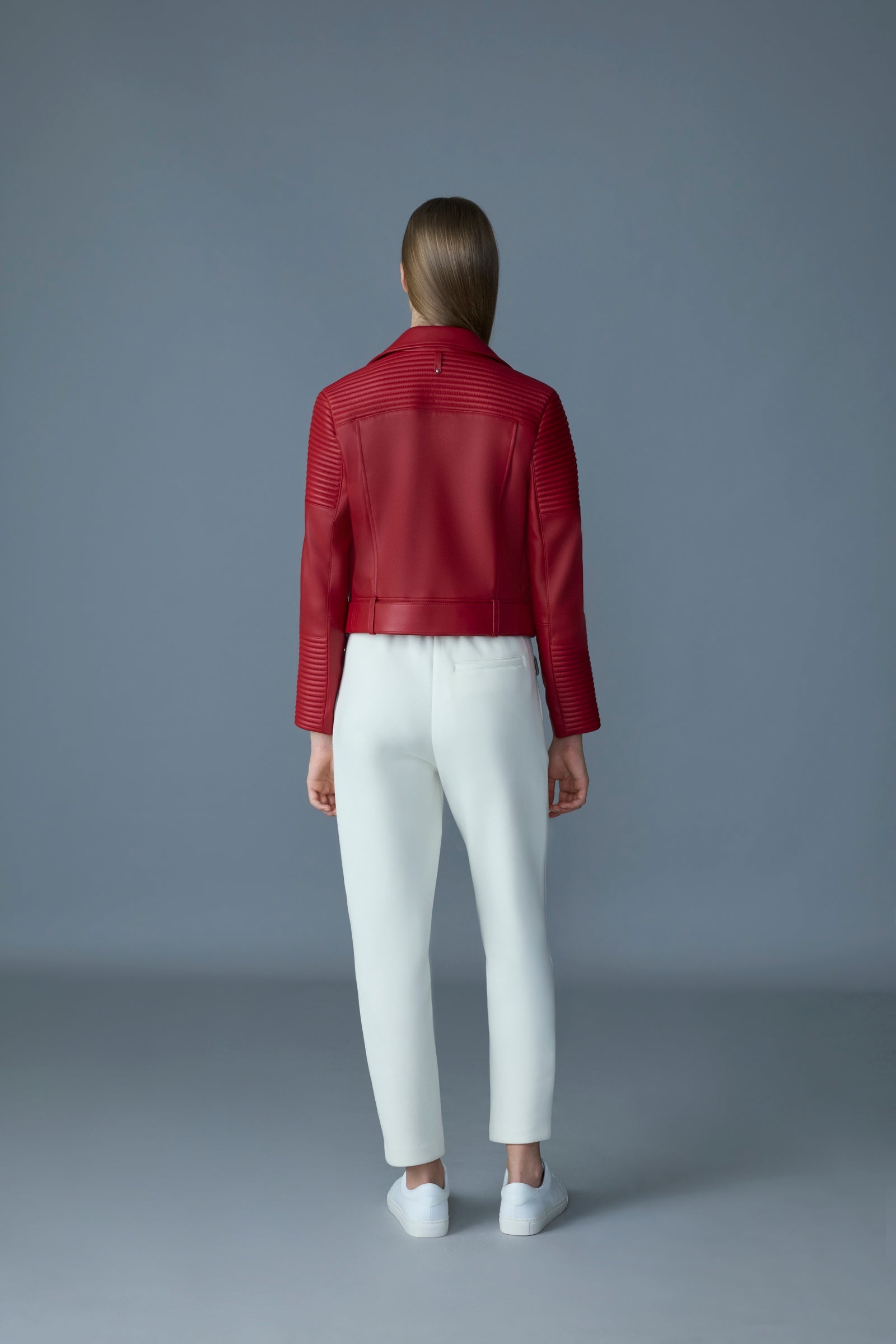 MASINA Zip-Vent Leather Jacket - 4