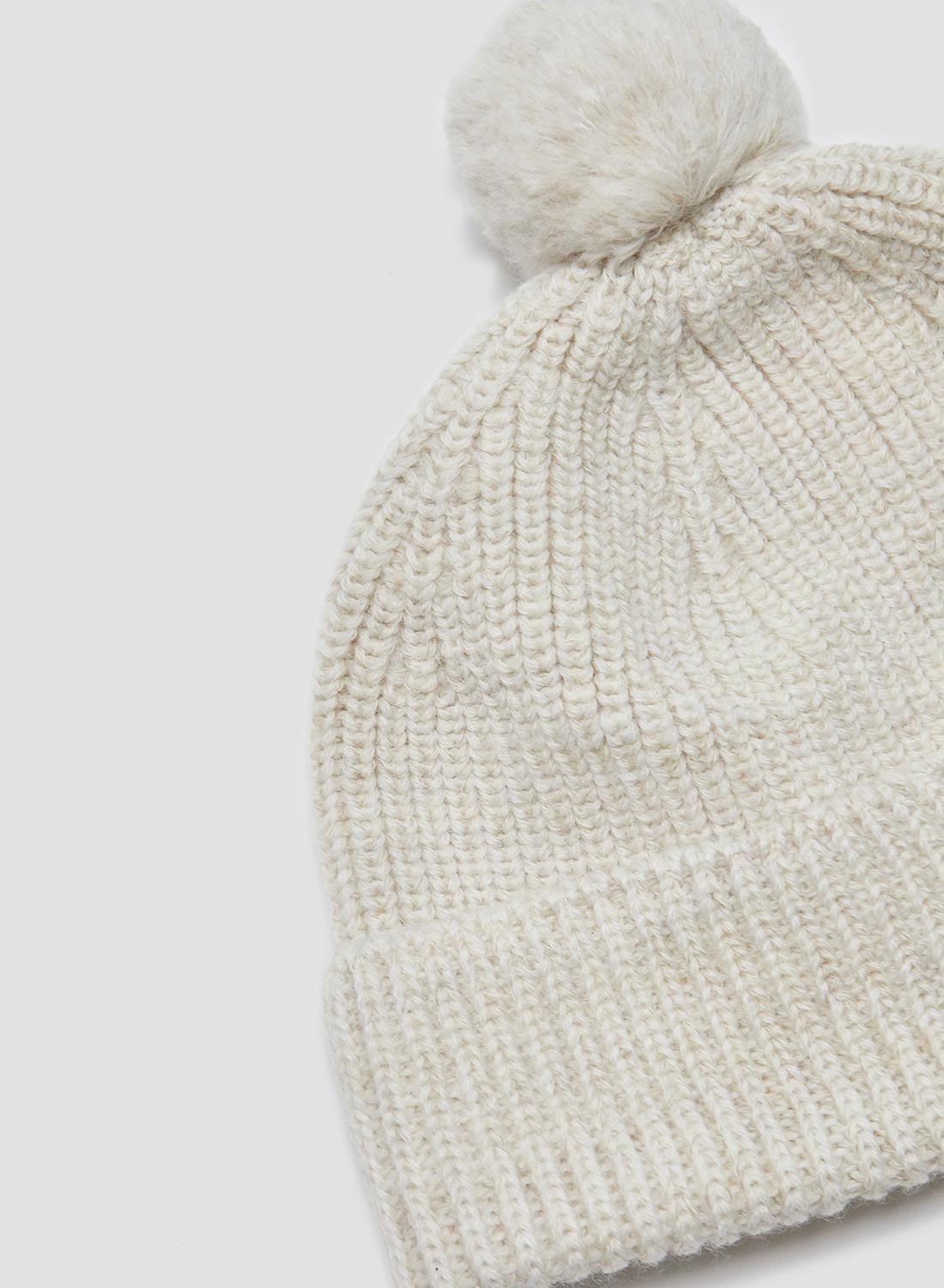 Mountaineer Knit Cap in Ivory - 2