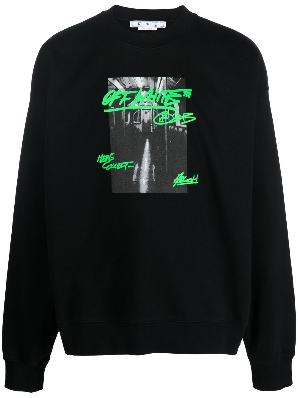graphic-print cotton sweatshirt - 1