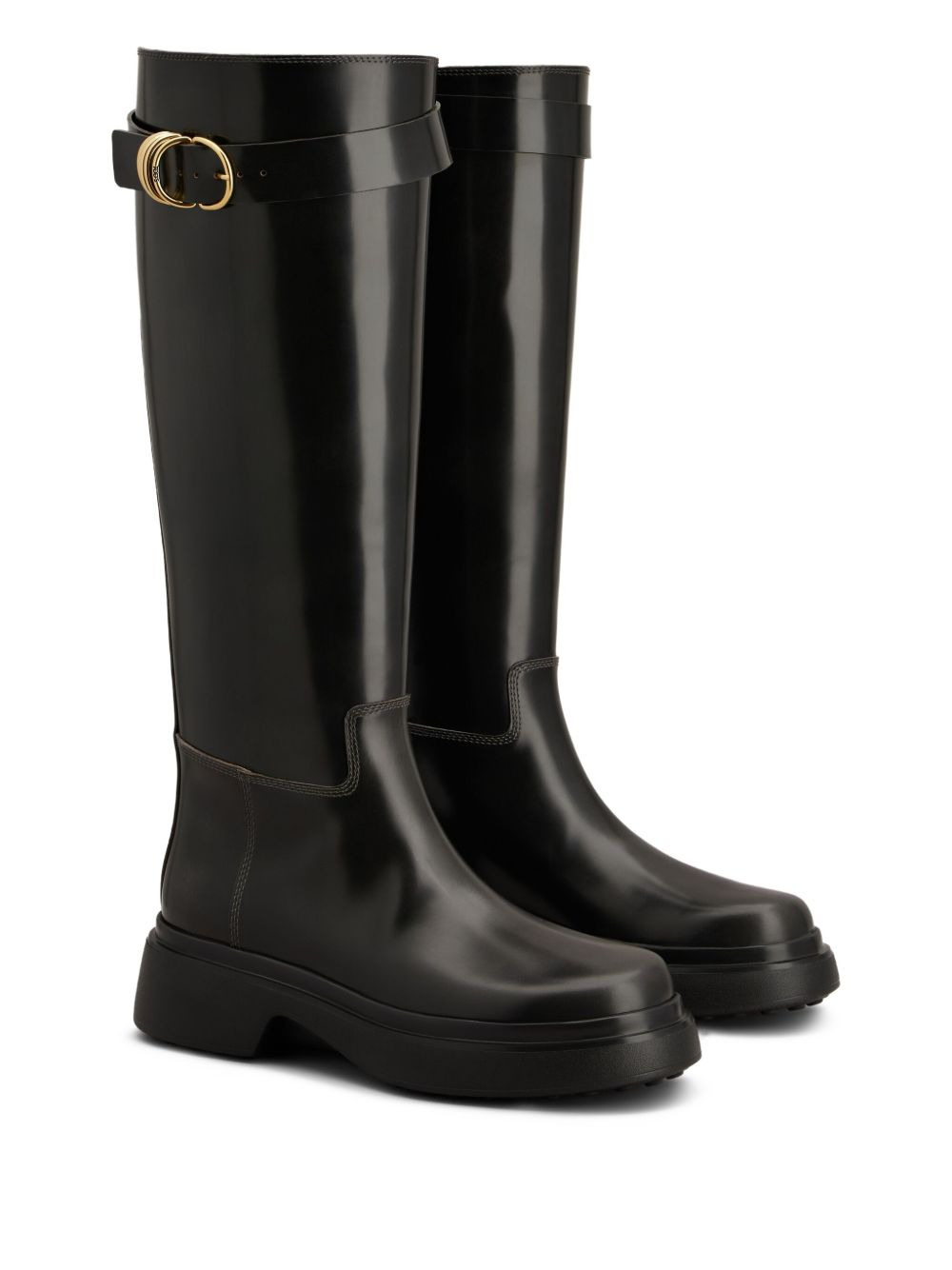 leather knee-high boots - 2