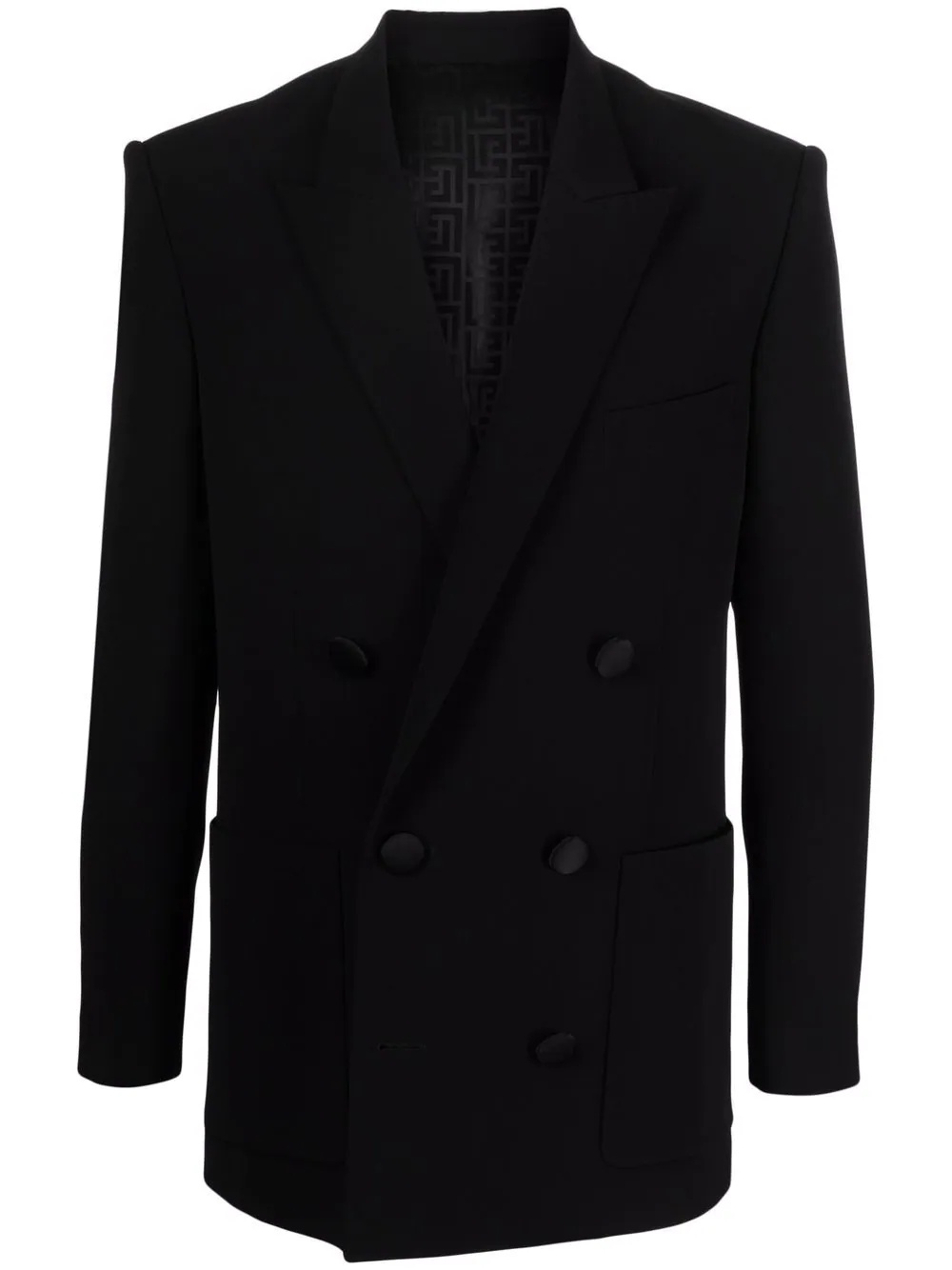 peak-lapels double-breasted blazer - 1