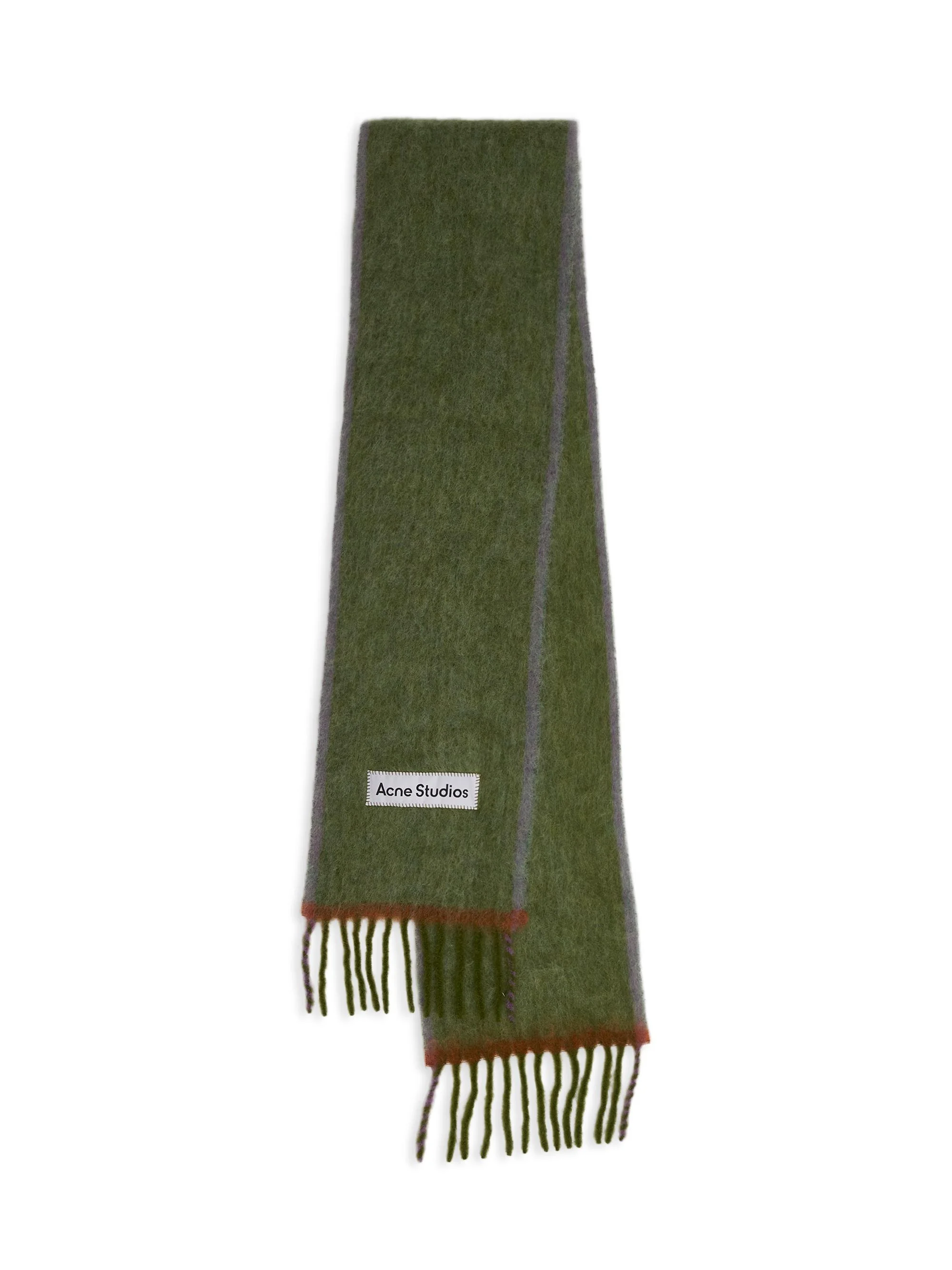 Men's Vally Alpaca-Wool Scarf - Grass Green - 1