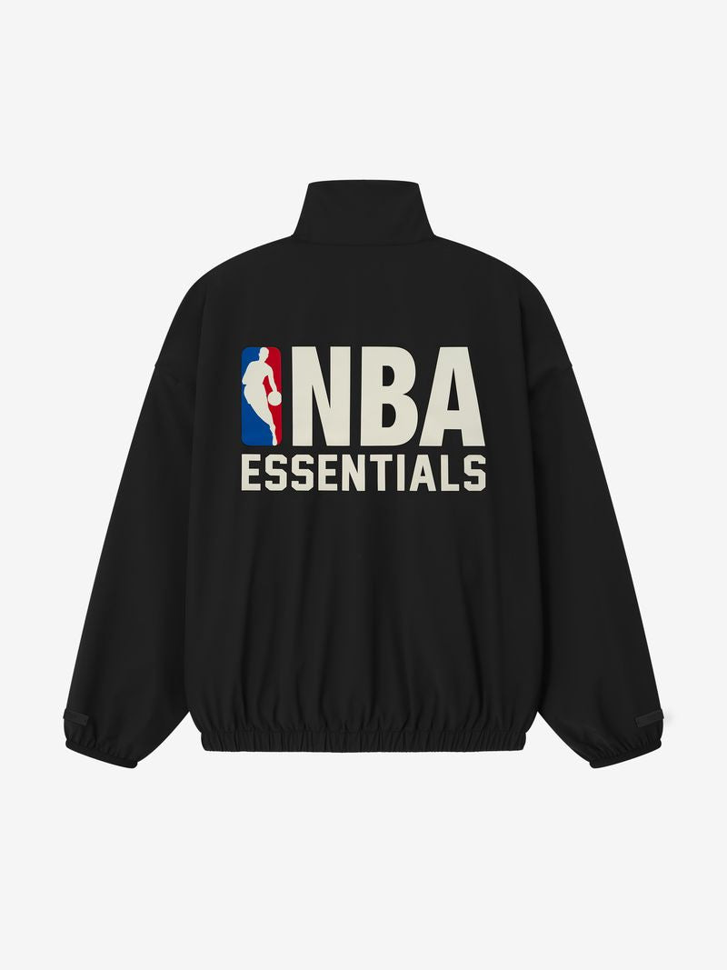 Nylon NBA 1/2 Zip Track Jacket - 2