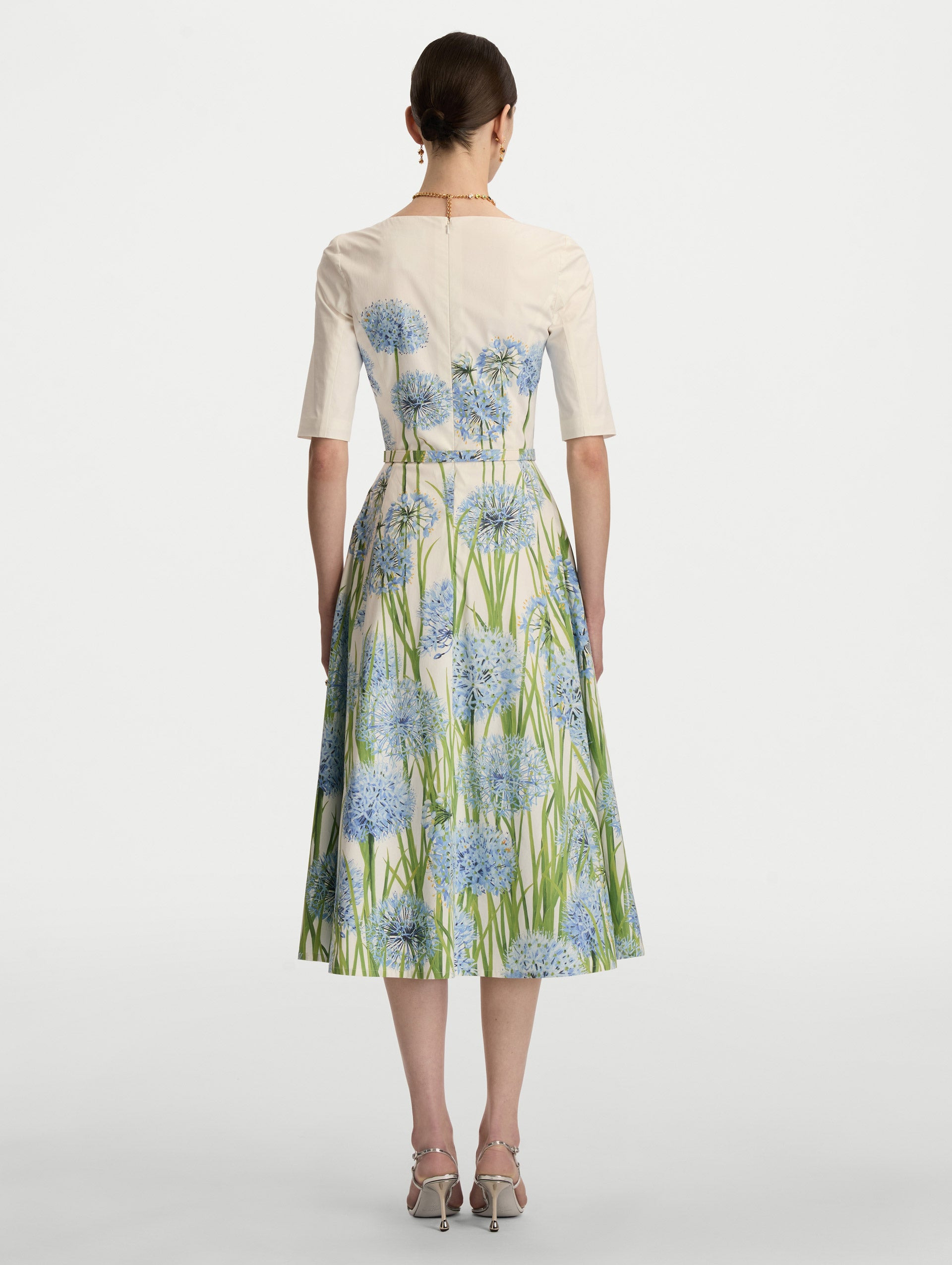 DEGRADÉ ALLIUM COTTON POPLIN DRESS - 3