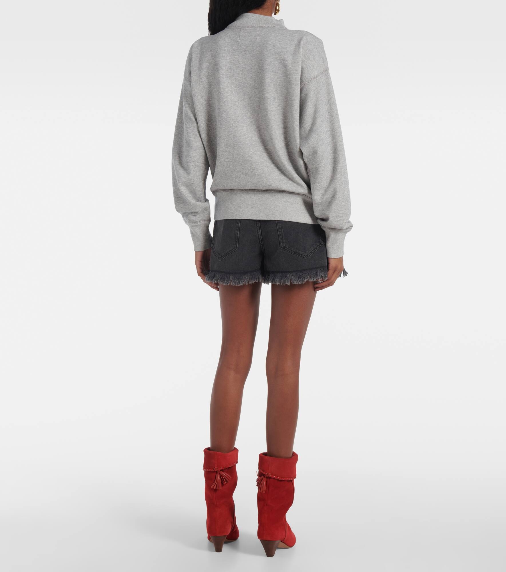 Moby cotton-blend fleece sweatshirt - 3