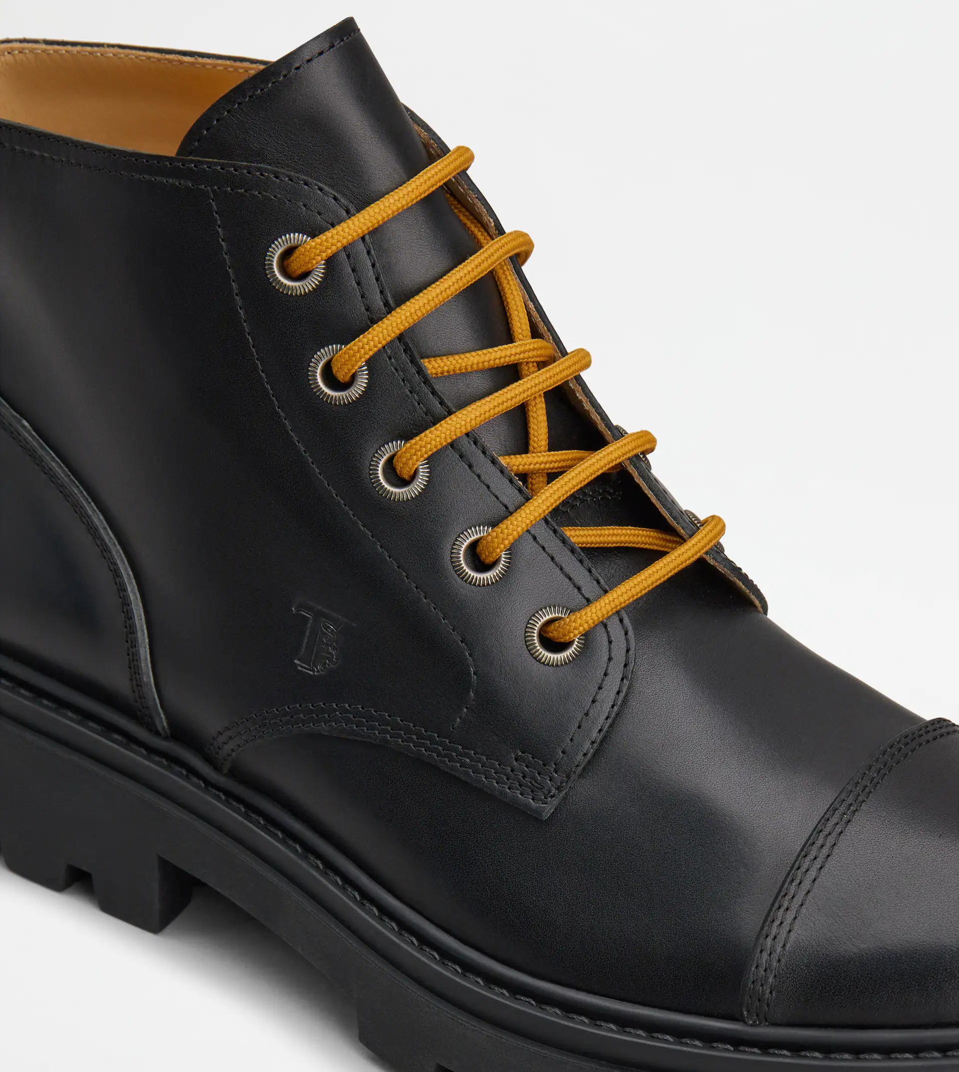 TOD'S ANKLE BOOTS IN LEATHER - BLACK - 5