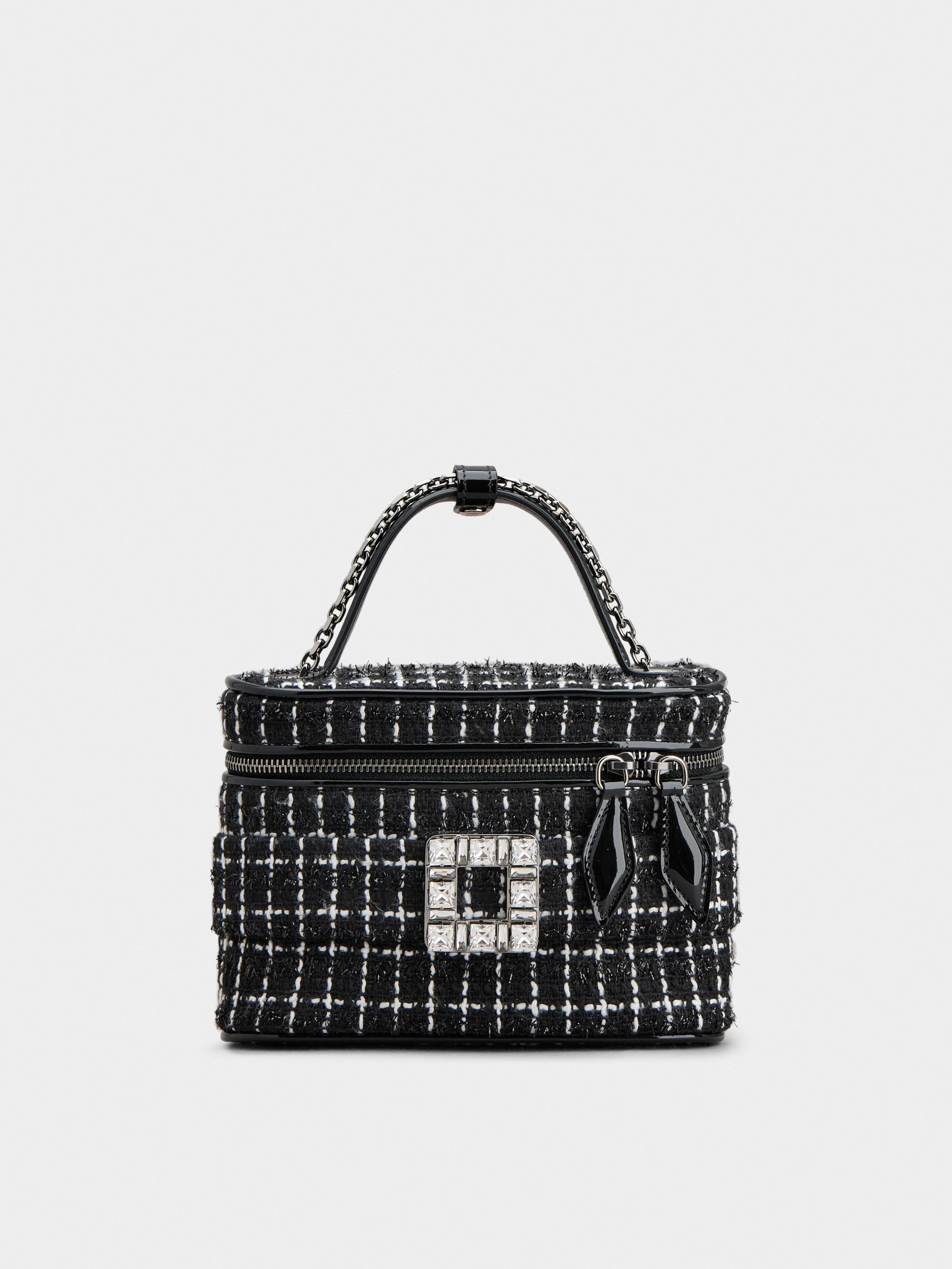 Vanity Très Vivier Micro Bag in tweed - 1