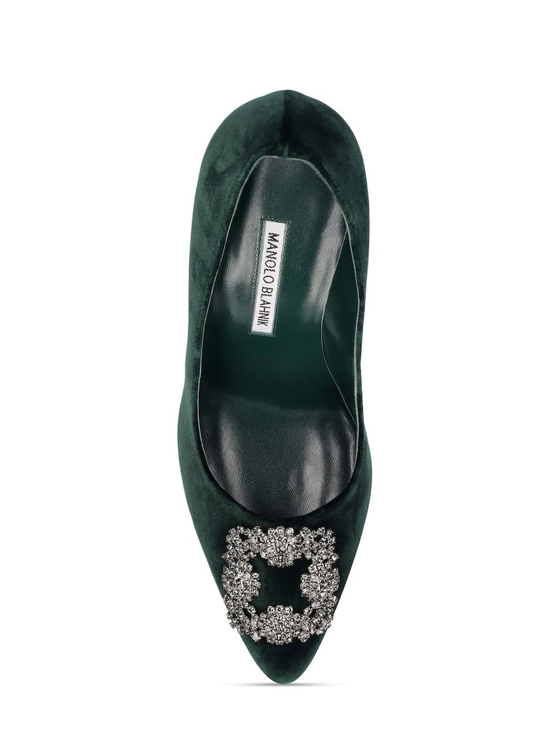 105mm Hangisi embellished velvet pumps - 5