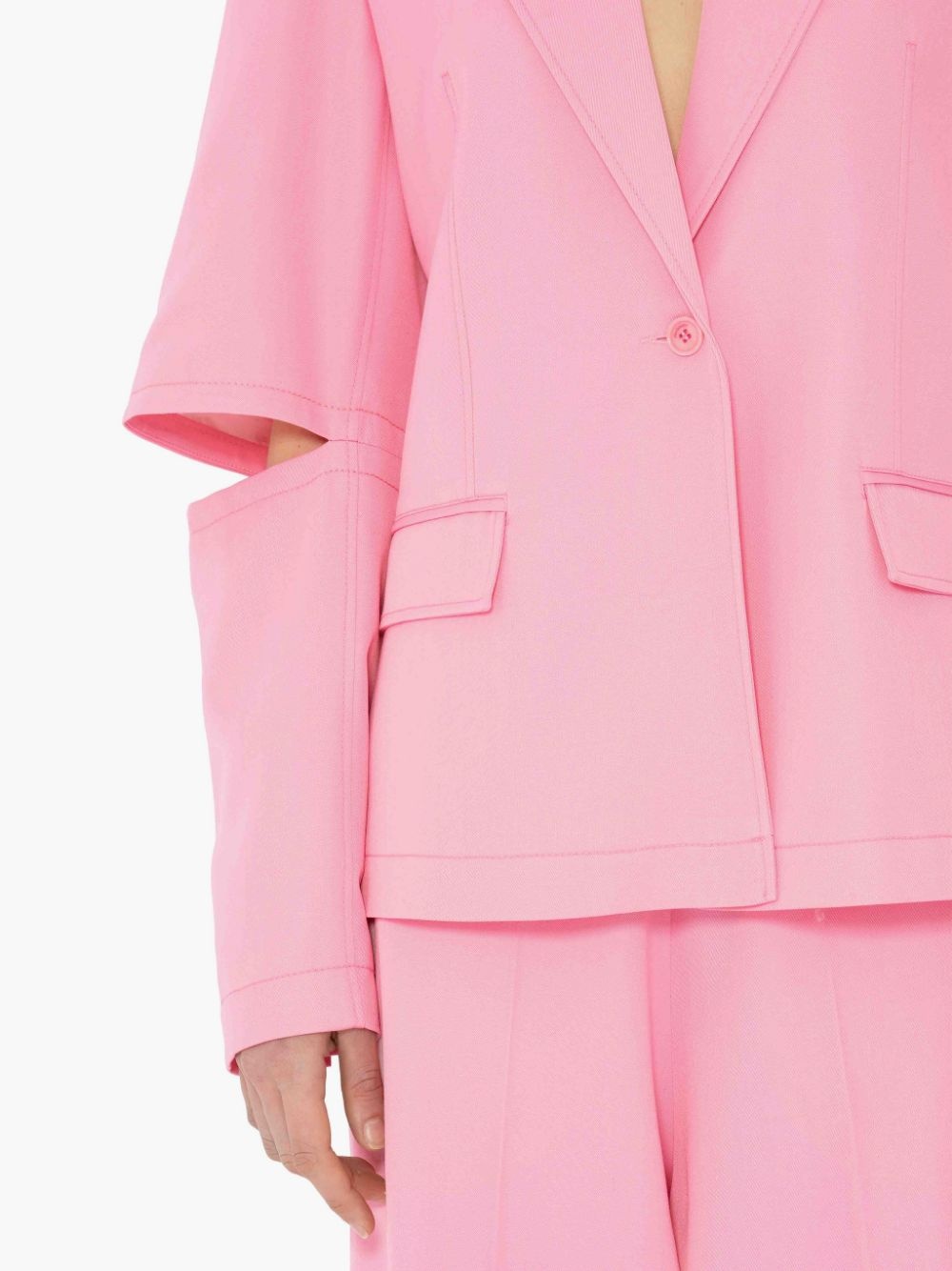 CUT OUT SLEEVE BLAZER - 5