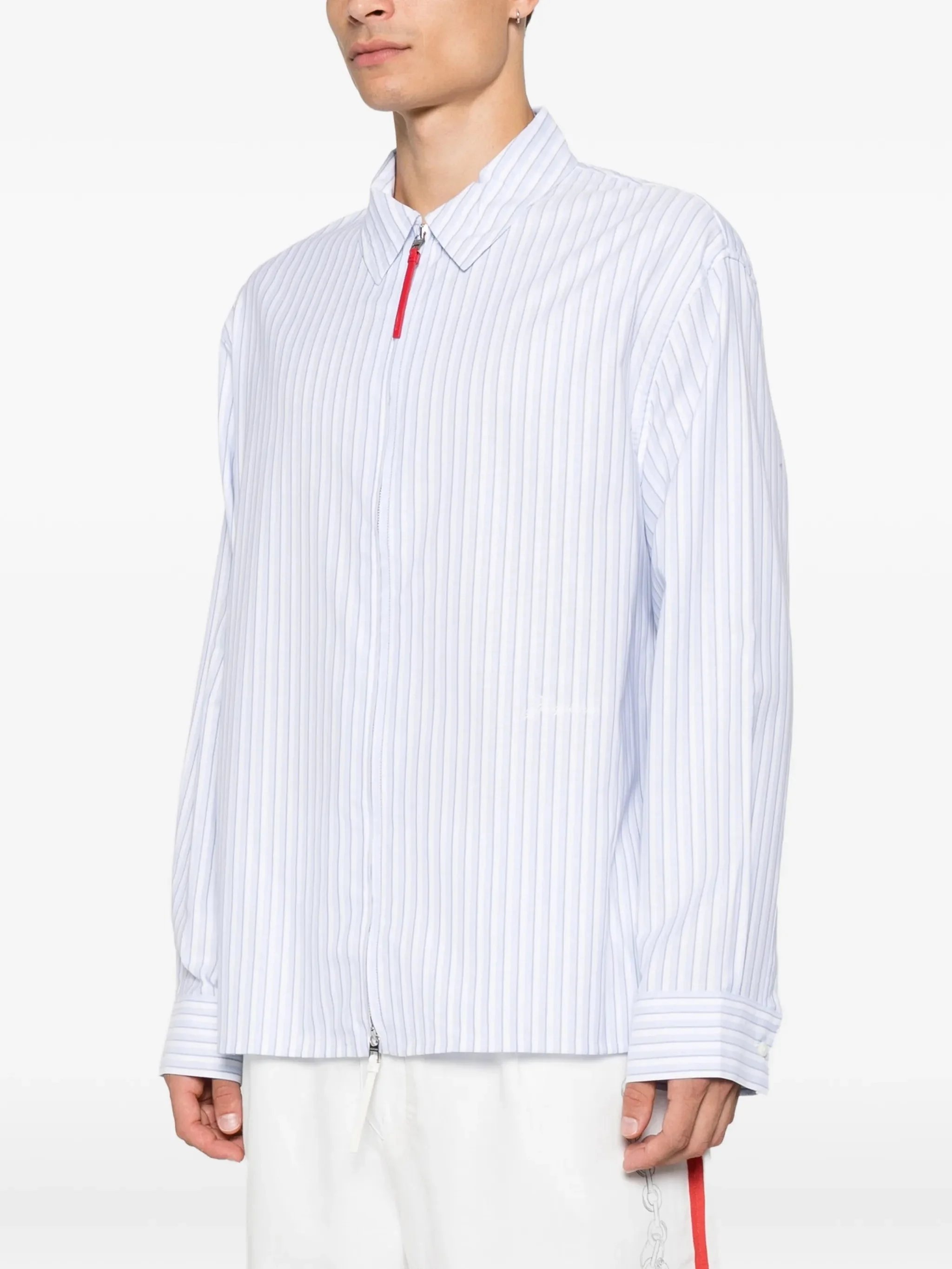 Jacquemus Striped Zip-up Shirt - 1