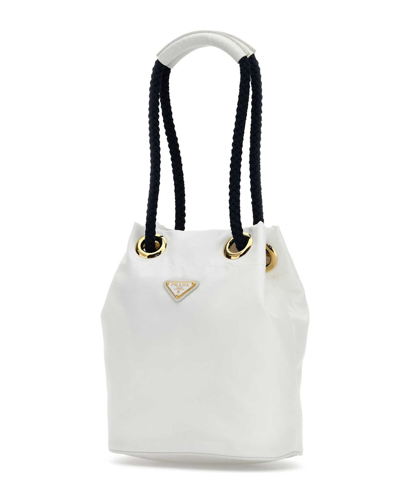 Prada White Re-nylon Prada Mariner Bucket Bag outlook