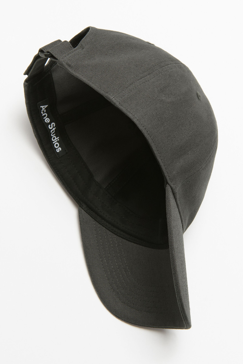 Leather Face patch cap - Dark grey 3