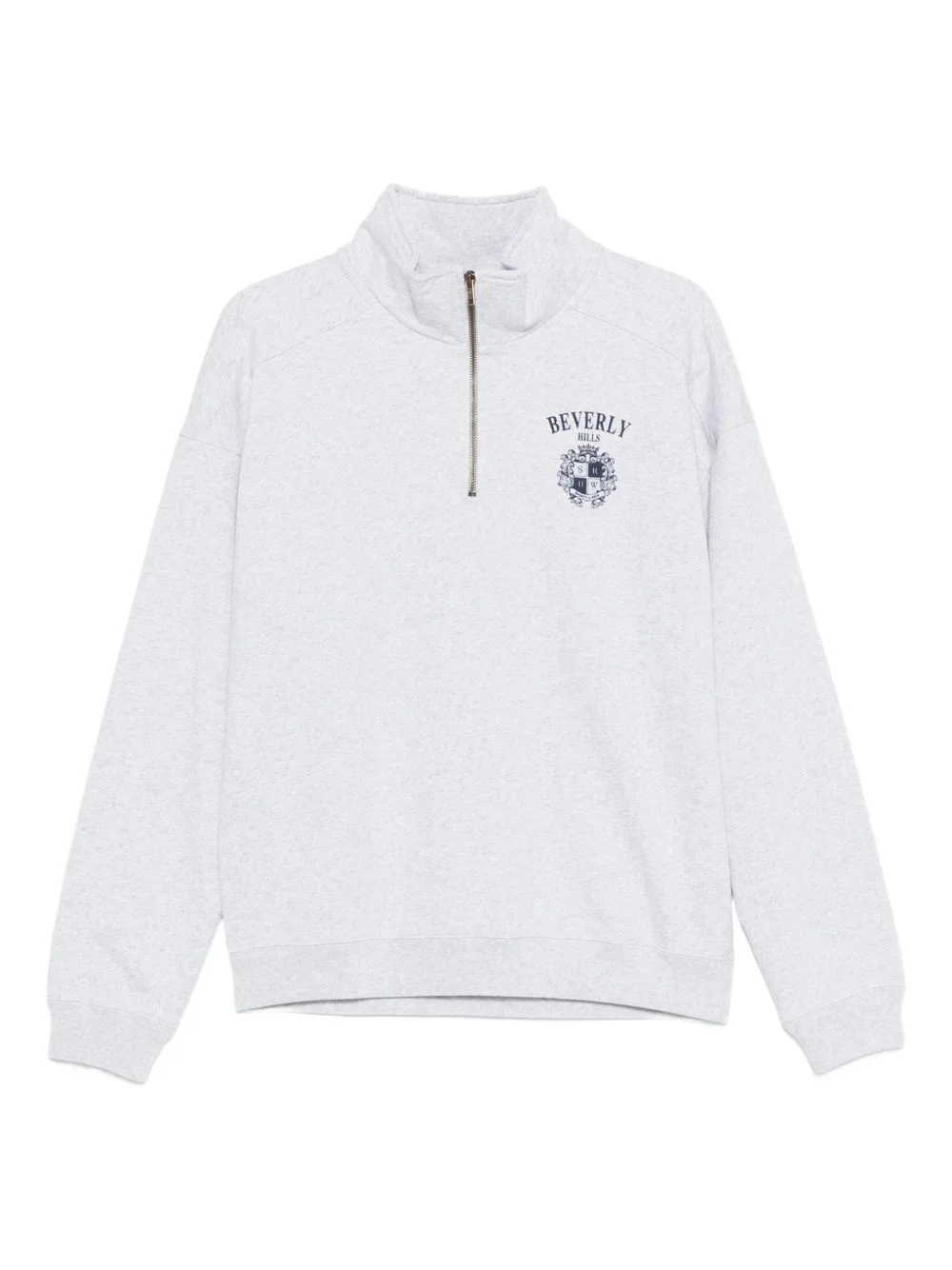 quarter-zip pinted sweatshirt - 1