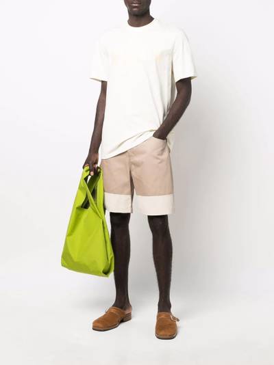 MSGM two-tone bermuda shorts outlook