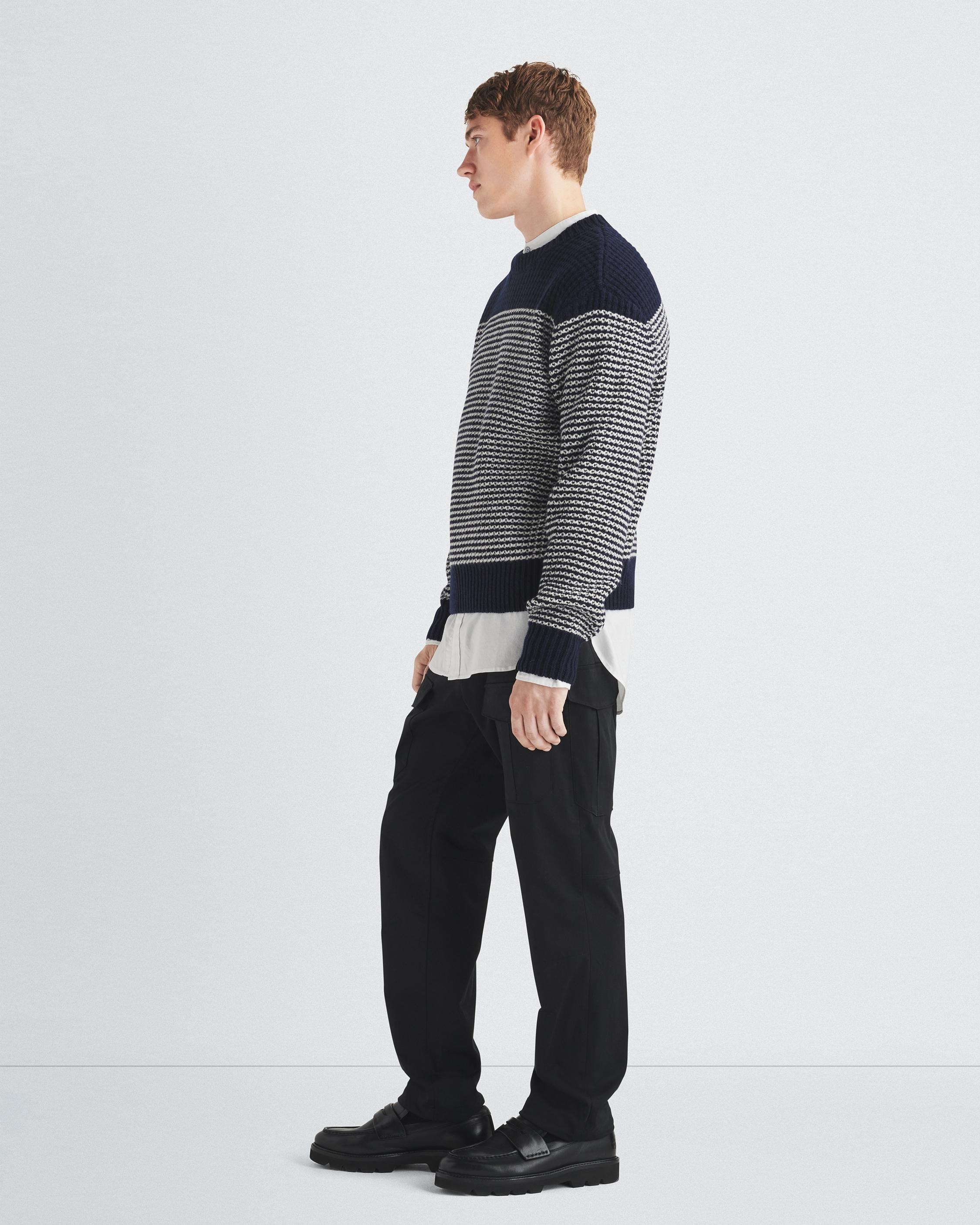Ernie Stripe Wool Crew
Relaxed Fit - 4