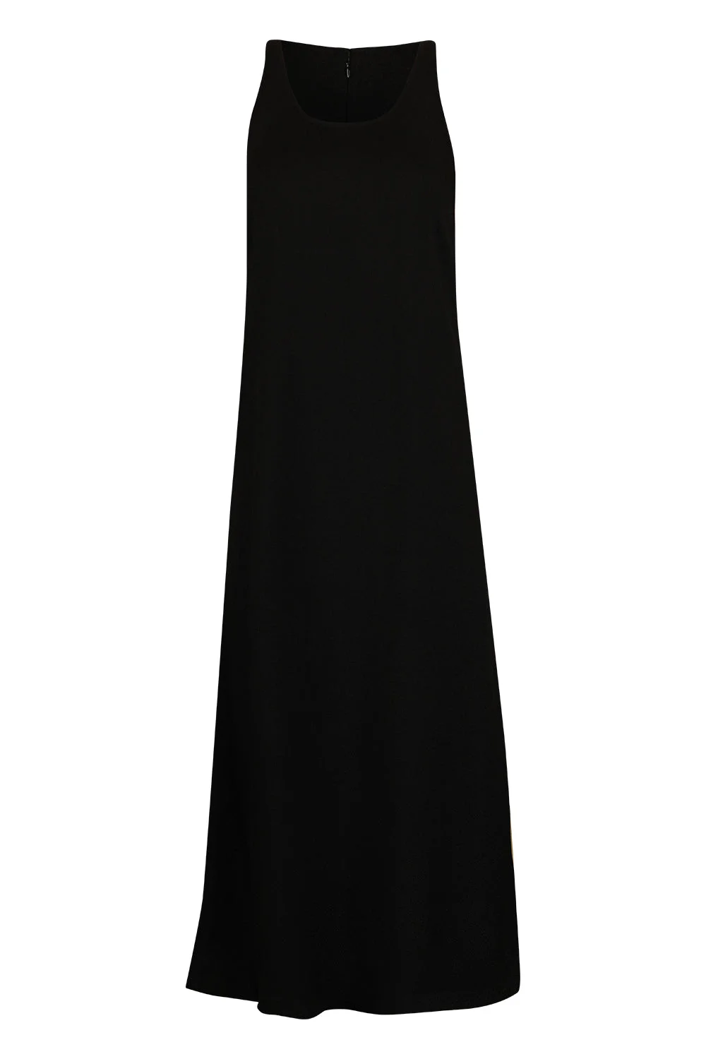Sleeveless Scoop Neck Sable Dress - 1