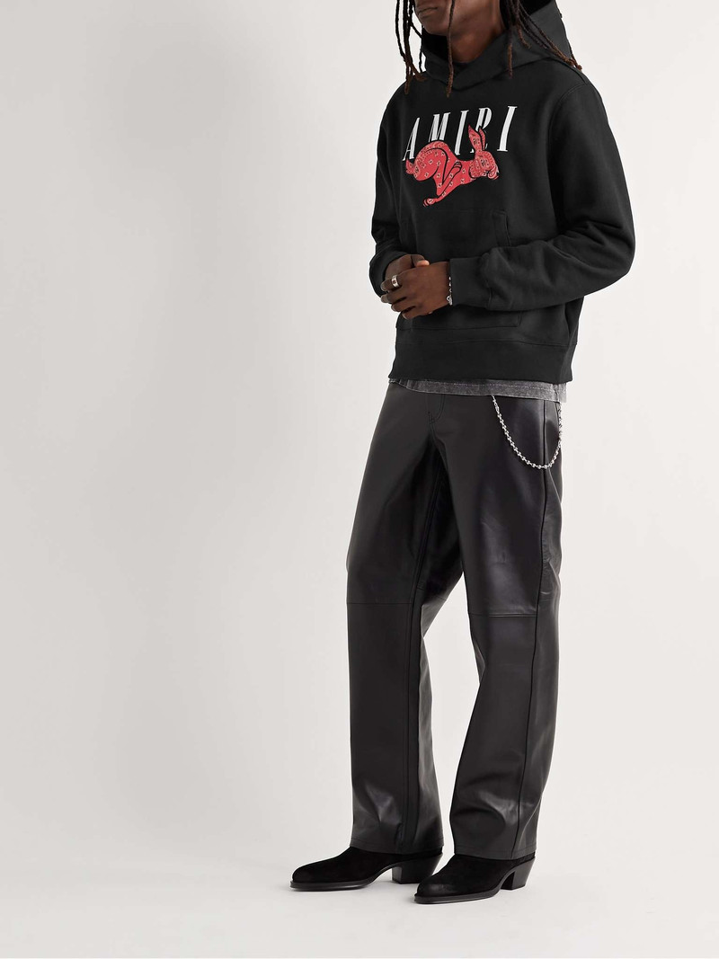 AMIRI Appliquéd Logo-Print Cotton-Jersey Hoodie outlook