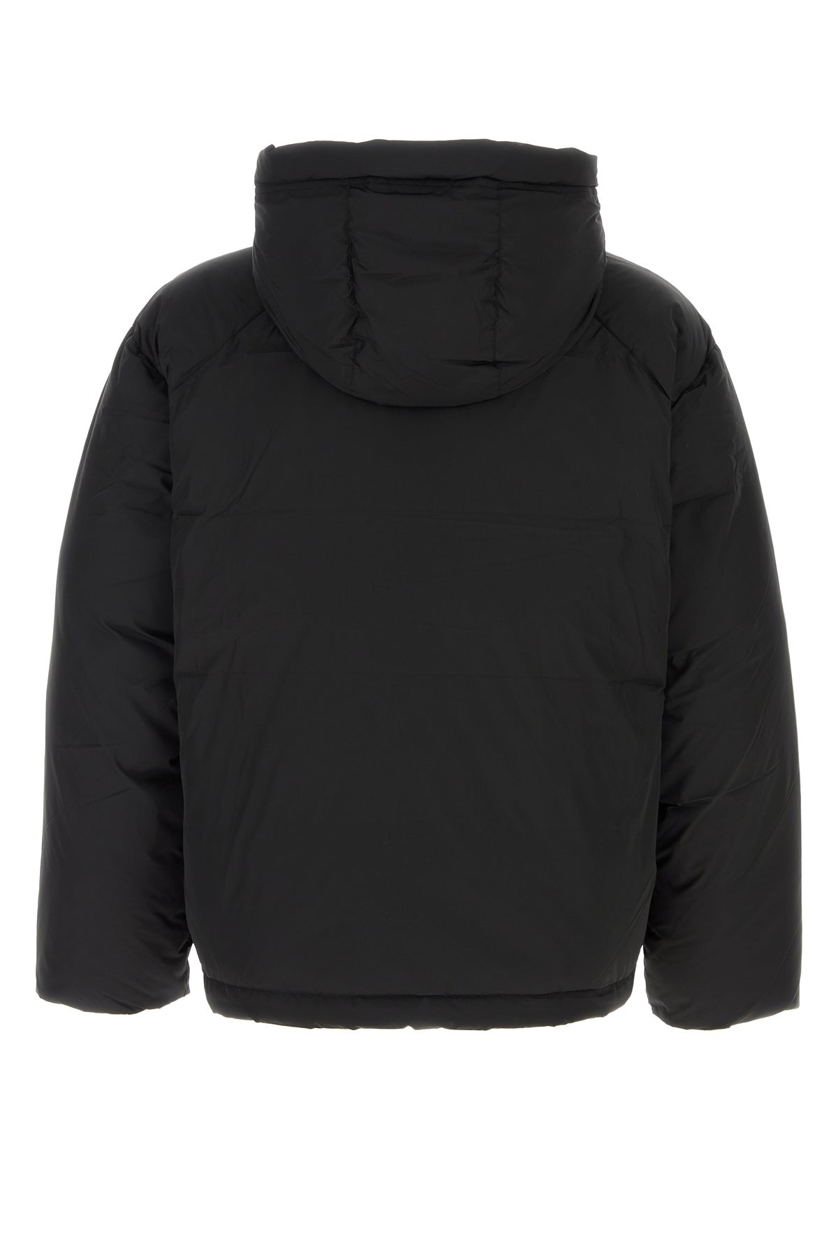Black polyester down jacket - 2