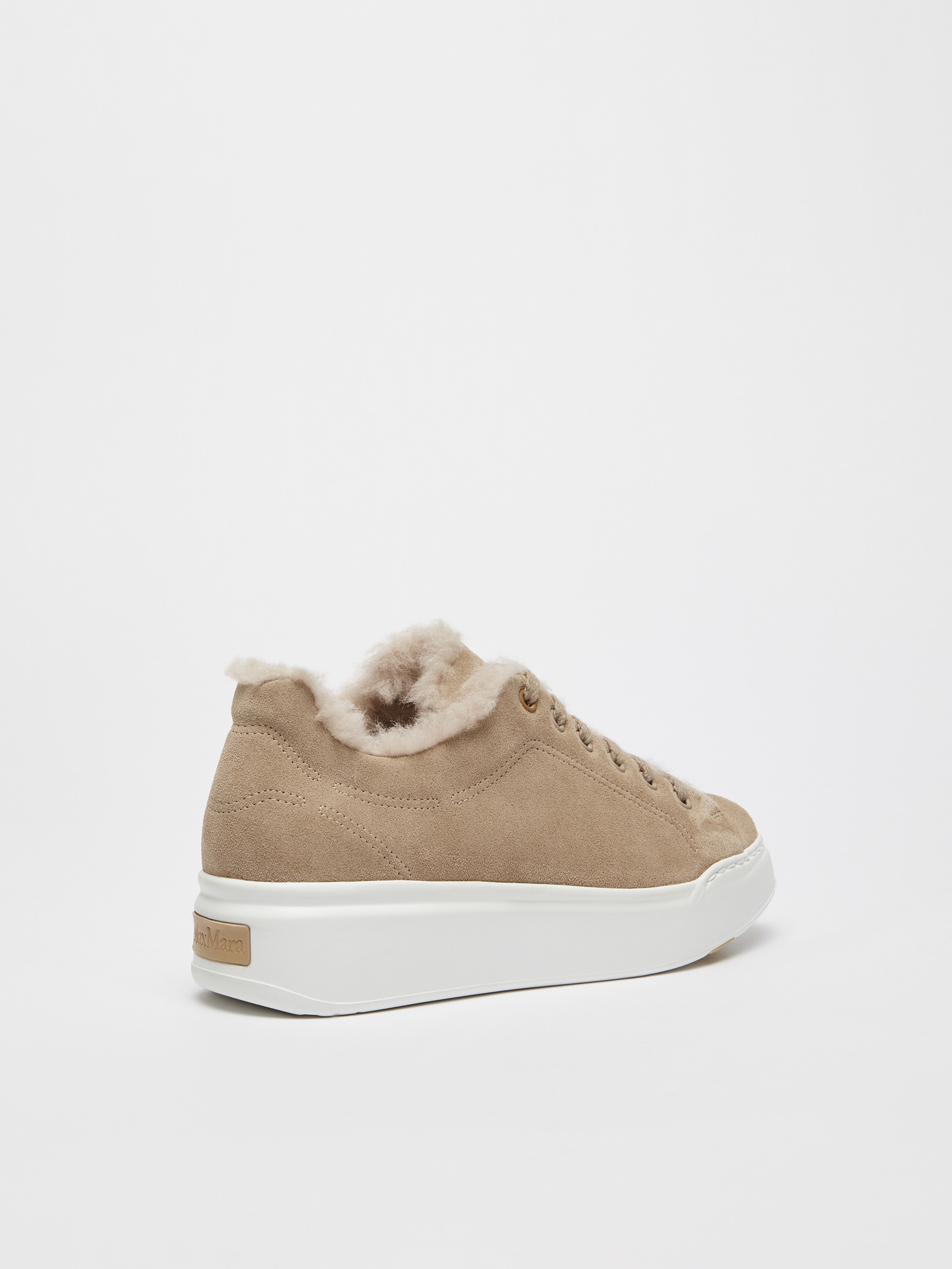 TMAXI1 Sneakers in suede and wool and alpaca Teddy fabric - 3