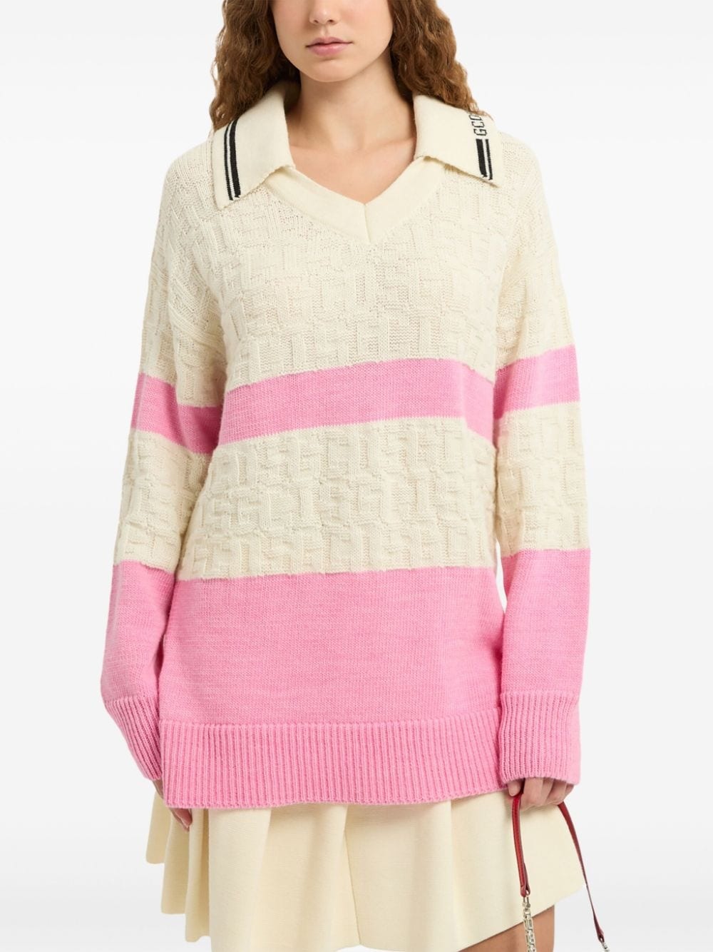 monogram sweater - 4