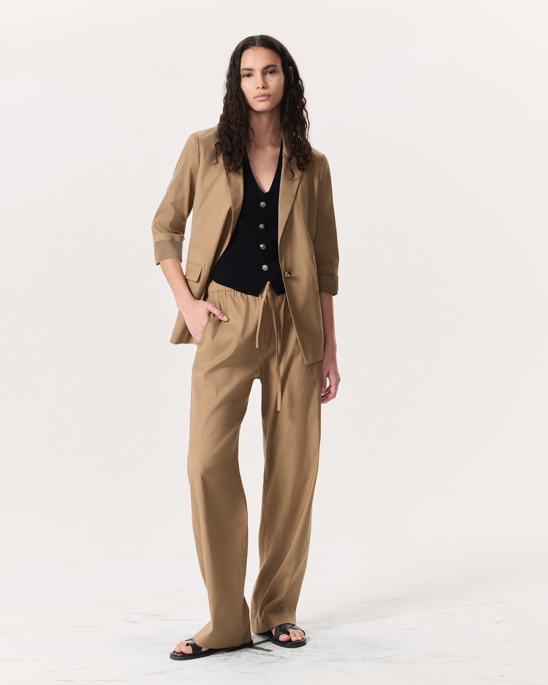 Jennie Linen-Blend Blazer - 4