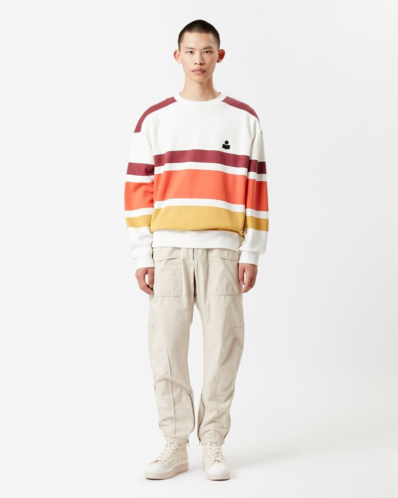 Isabel Marant MEYOAN STRIPED LOGO SWEATSHIRT outlook