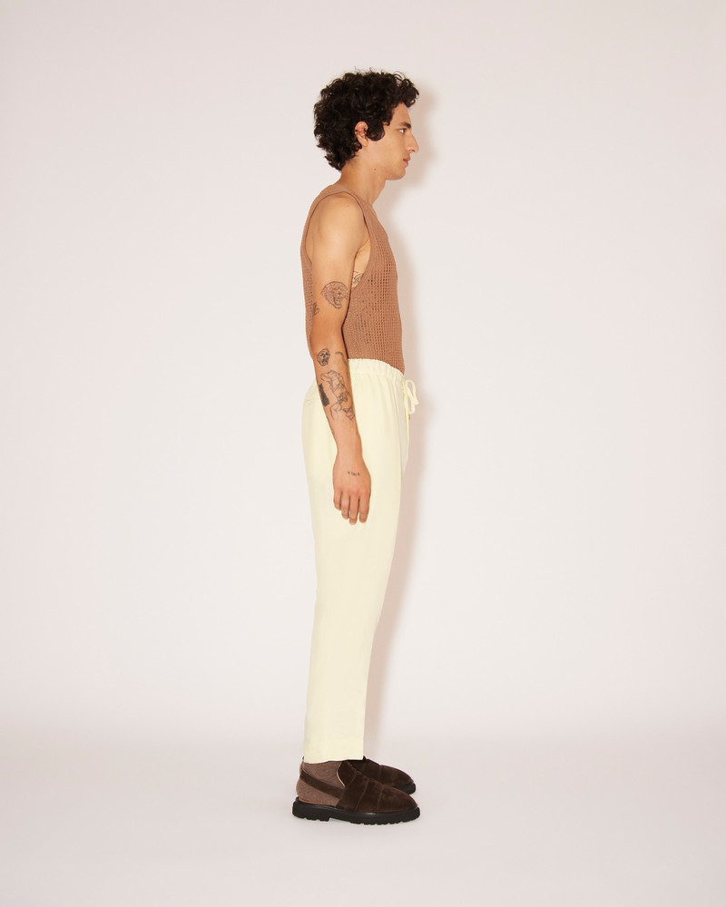 JAIN - Twill-silk relaxed pants - Yellow 3