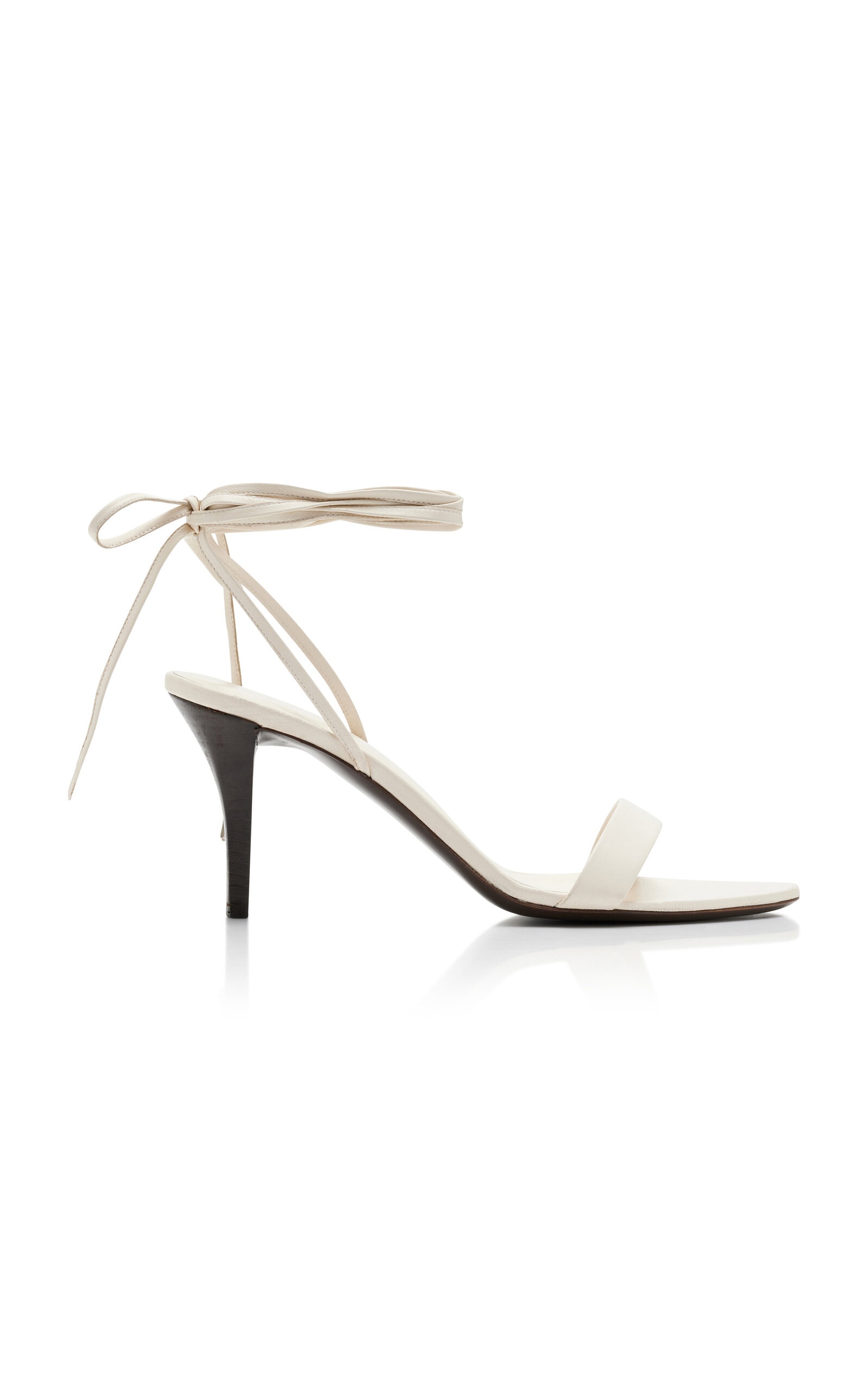 Maud Lace-Up Leather Sandals white - 1