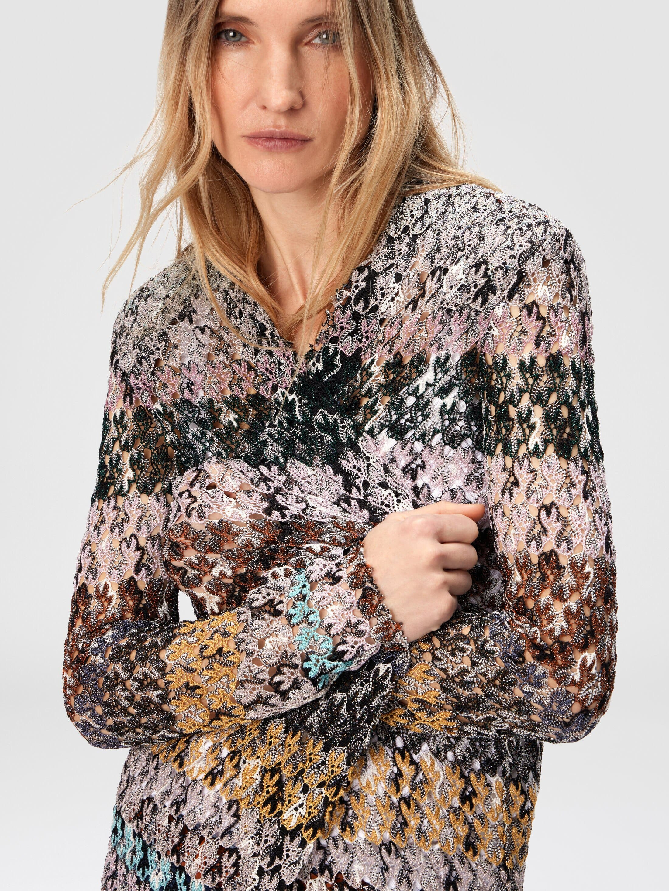 Missoni Long Cardigan With Lace Straps in Multicoloured at Nordstrom - 4