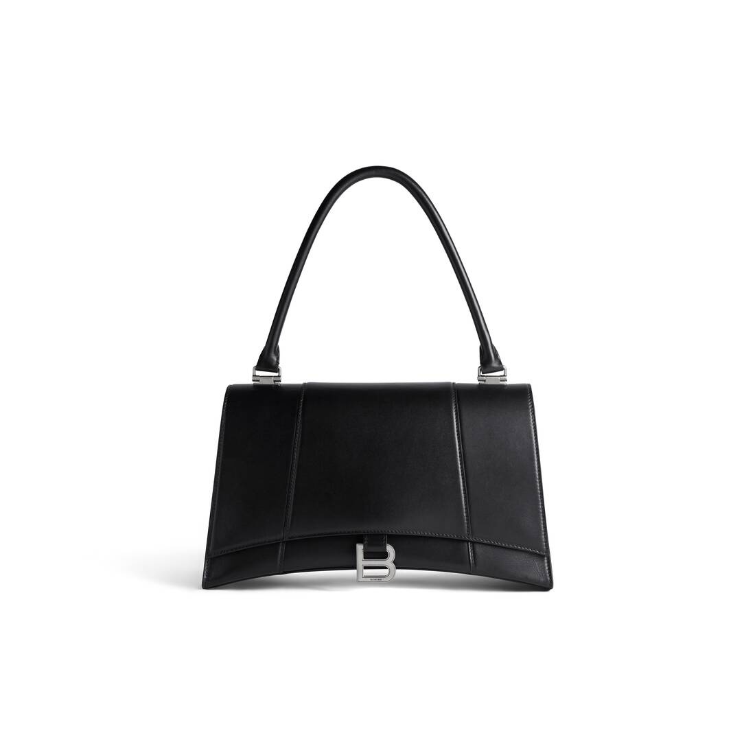 Women's Hourglass Hinge Medium Handbag in Black - 1