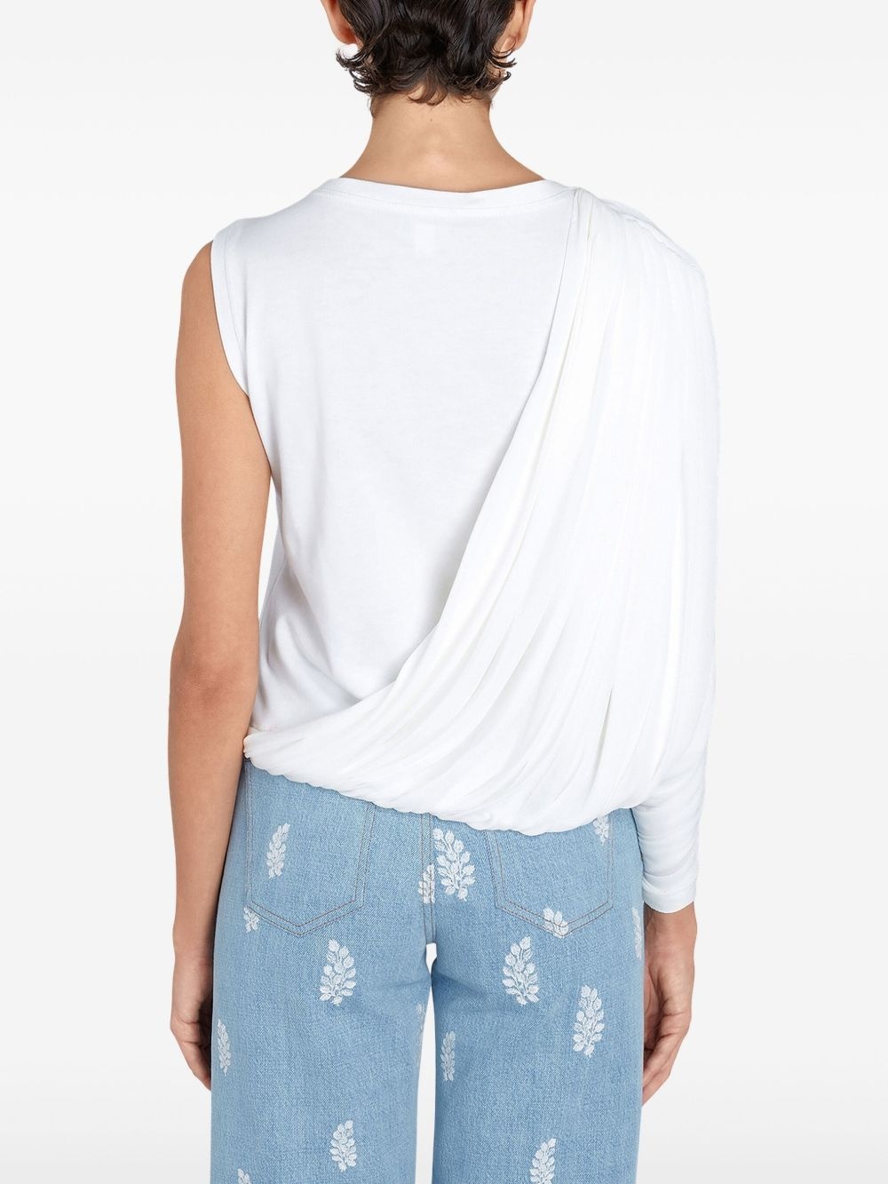 draped-detail blouse - 4