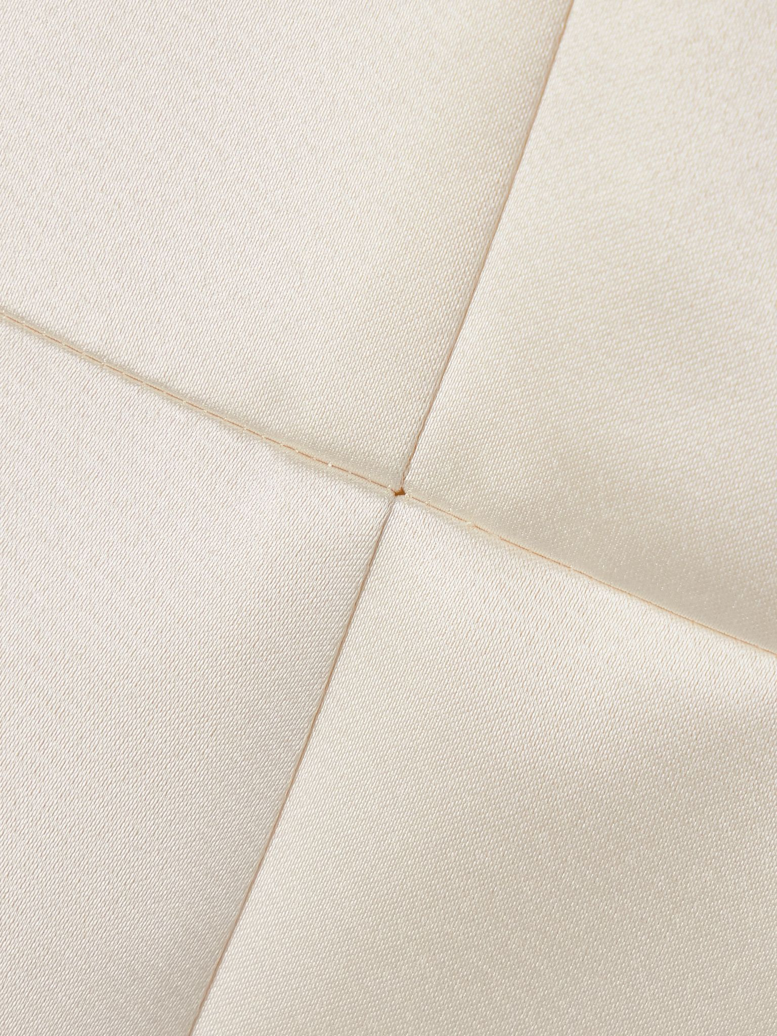 Vero open-back duchesse-satin midi dress Ivory - 4