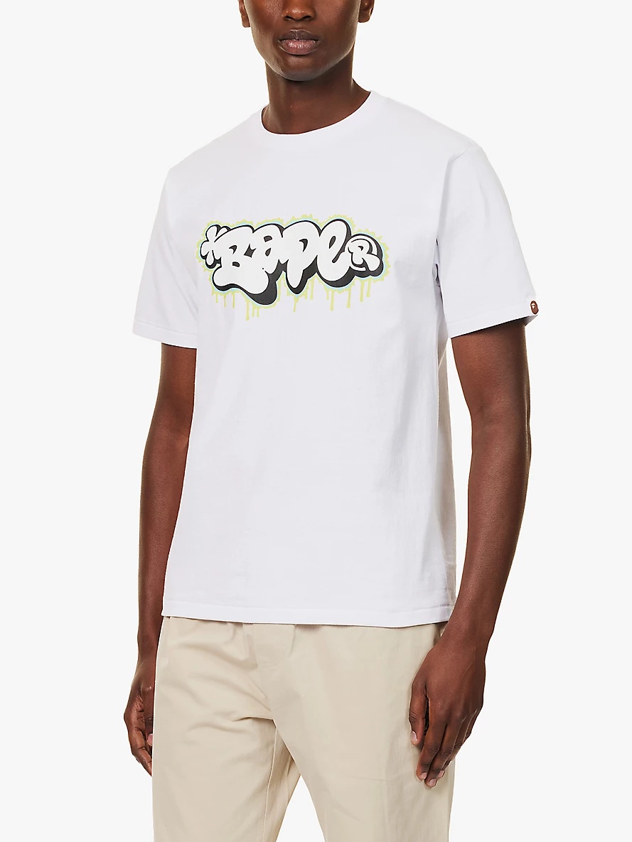 Graffiti logo-print cotton-jersey T-shirt - 3