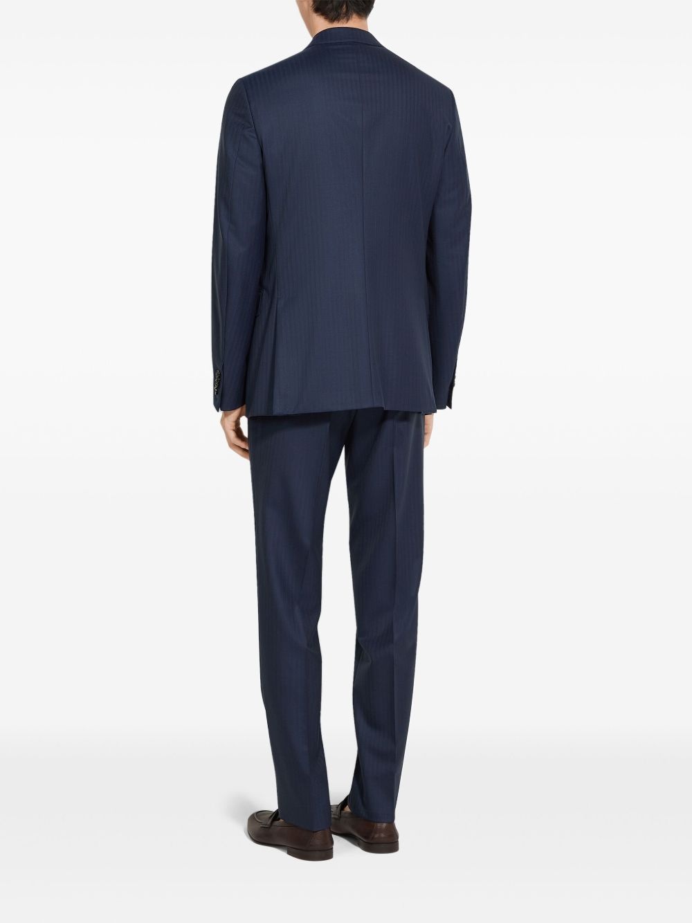 wool single-breasted suit - 3