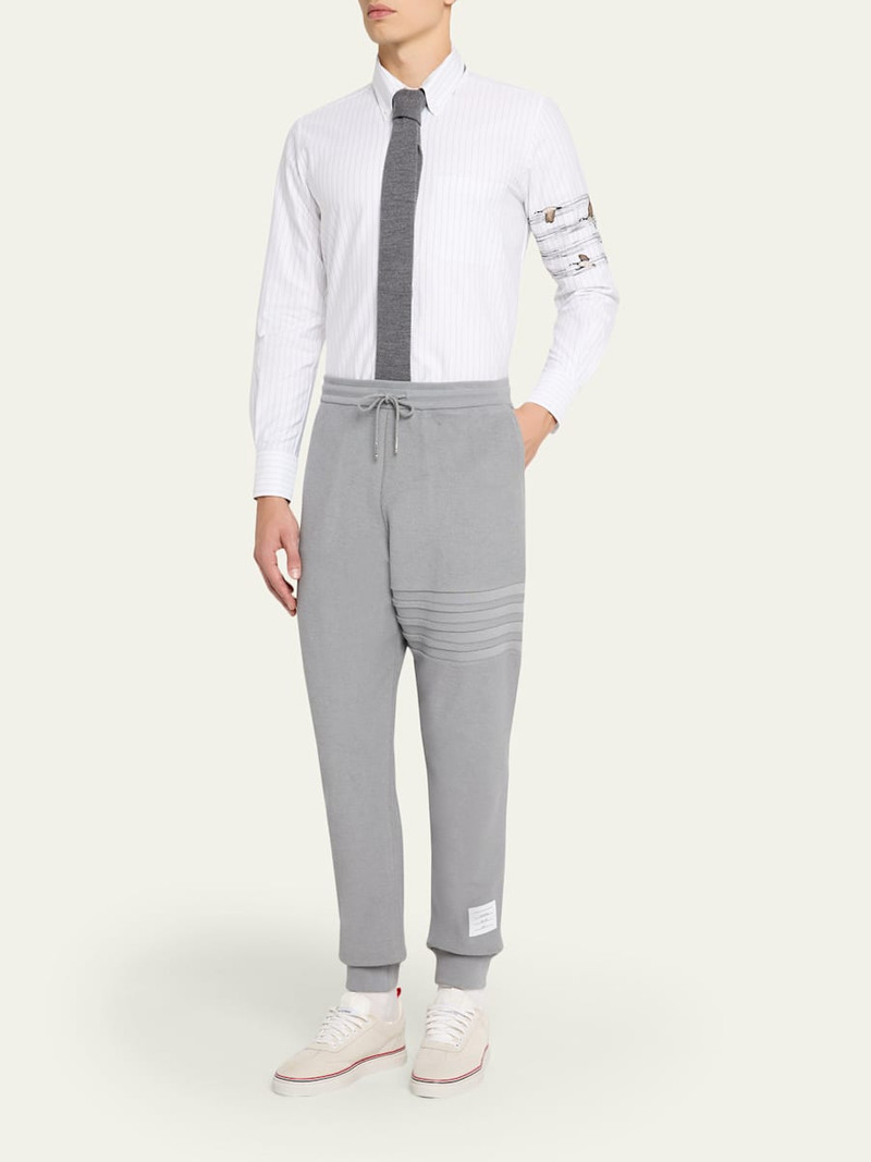 Thom Browne Men's 4-Bar Stripe Cotton Sweatpants outlook