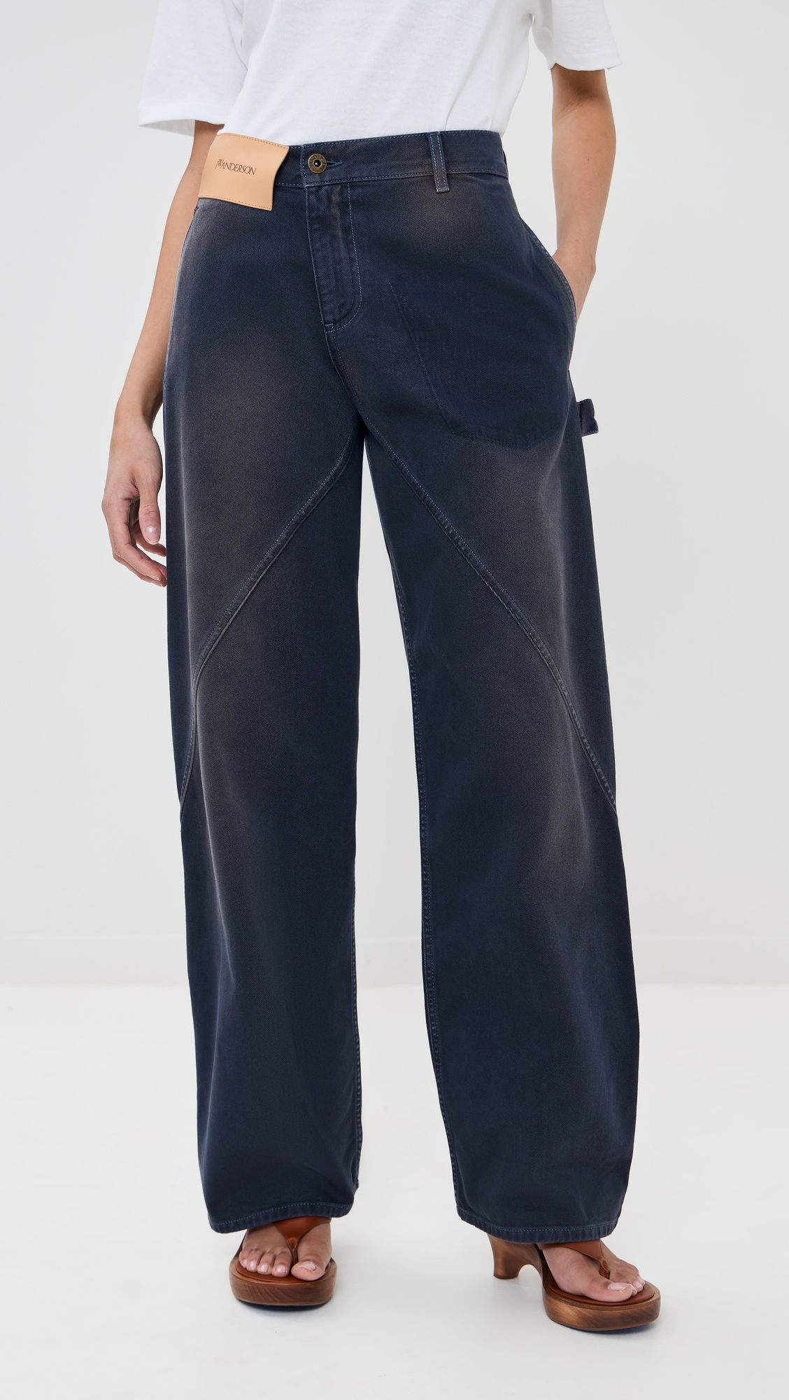 Aged Twisted Workwear Jeans - 2