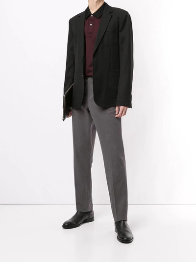 Salvatore Ferragamo tapered fit cotton trousers outlook