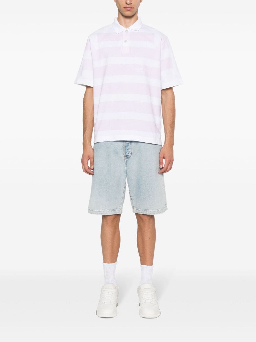 striped cotton polo shirt - 2