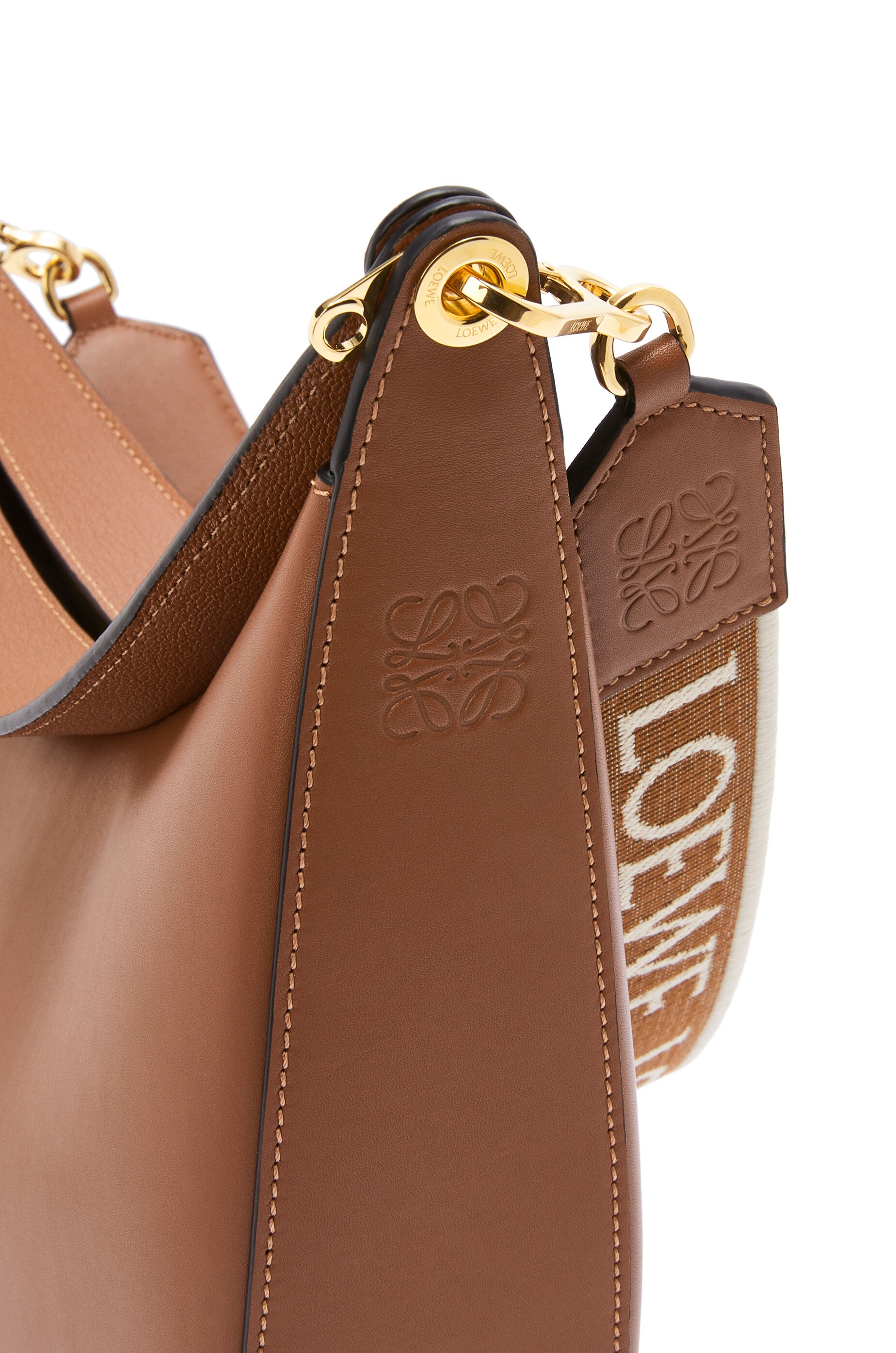 LOEWE Luna bag in satin calfskin and jacquard - 8