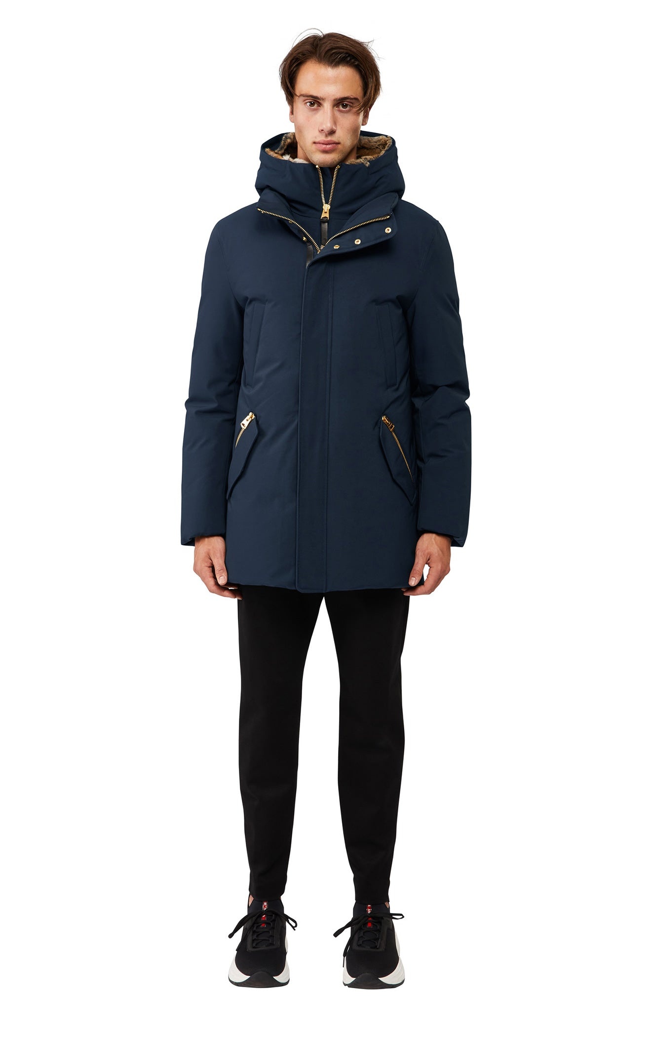 EDWARD 2-In-1 down parka with hooded bib and natural fur - 3