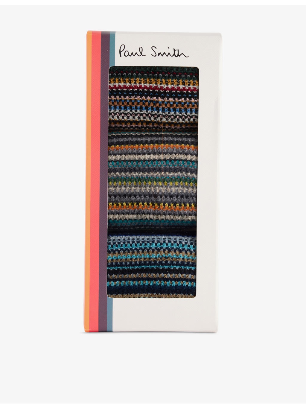 Signature-Stripe Pack-Of-Three Stretch Cotton-Blend Socks - 3