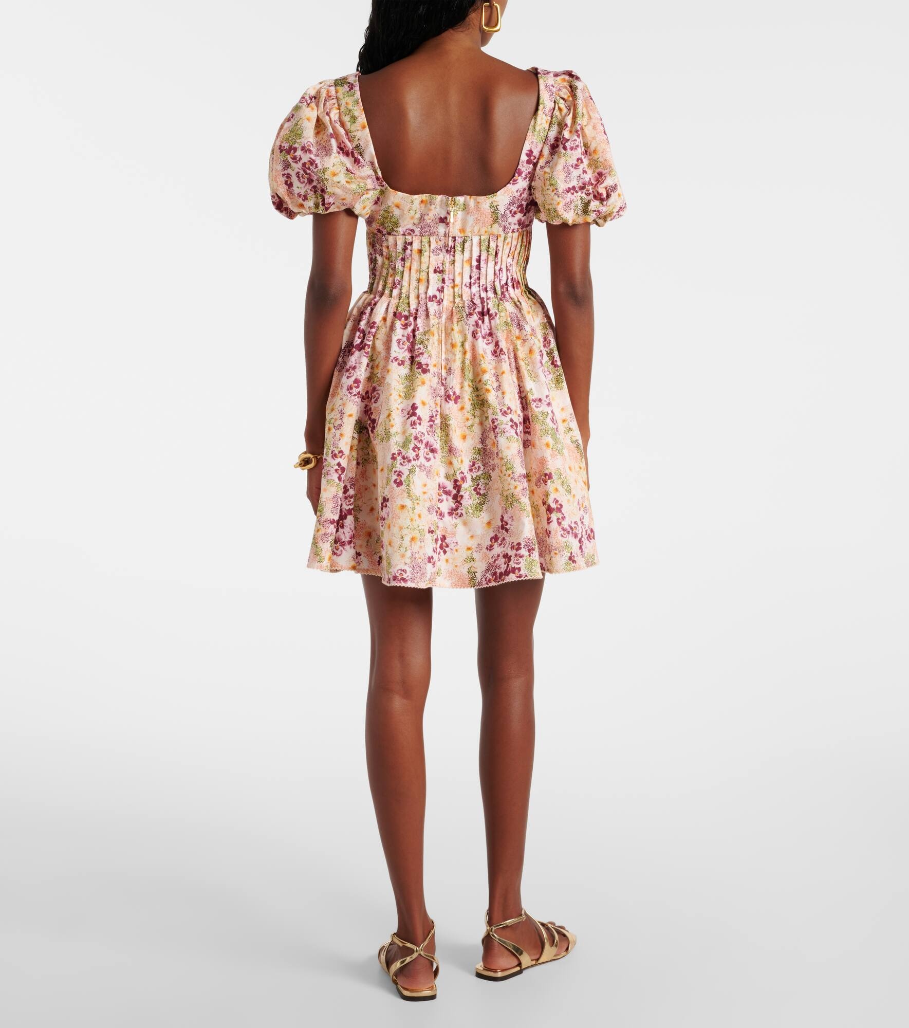 Caramelo Florecer cotton minidress - 3