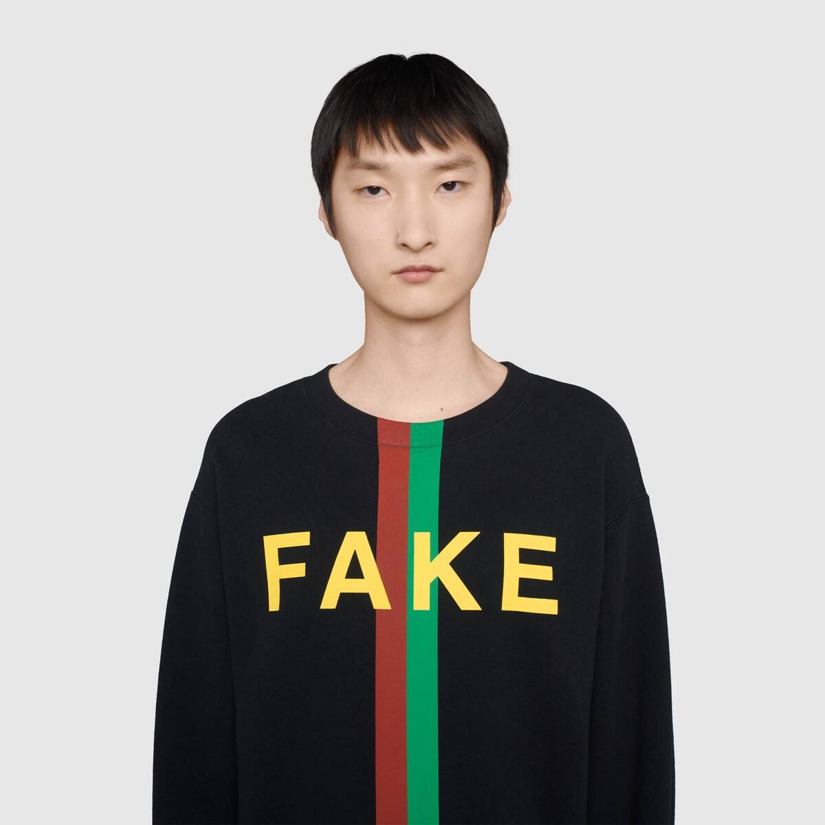 'Fake/Not' print sweatshirt - 10